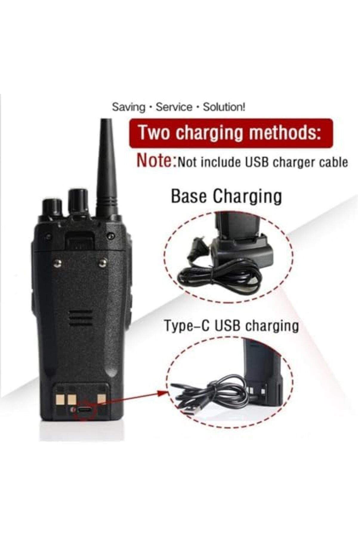 BAOFENG-(Pack of 2) Premium 15-20 Km Long Range UHF Decoding 16-Channel Handheld Two Way Walkie Talkie 3