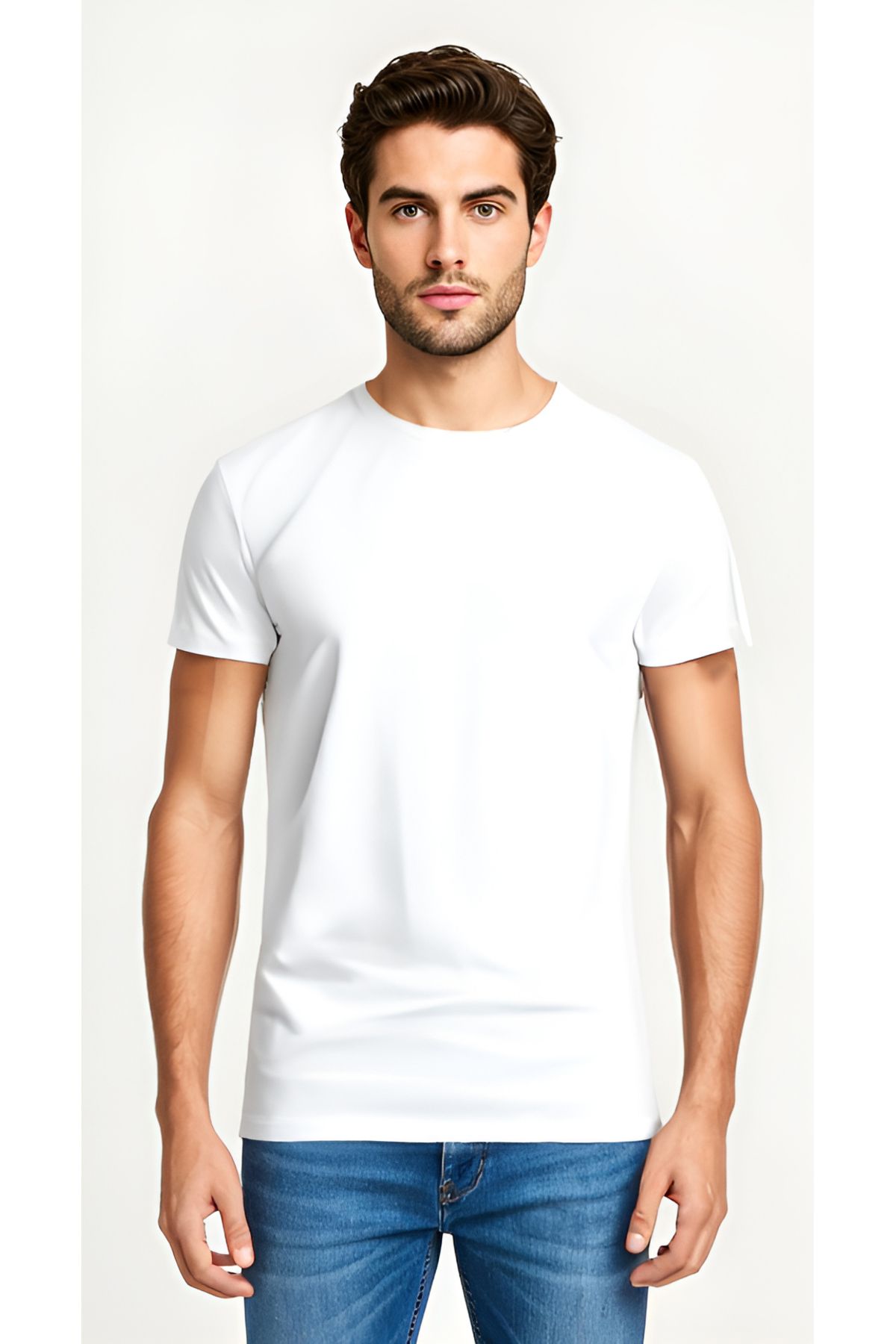 Baymen Yüksek Kalite %100 Pamuk Esnek Bol Tshirt