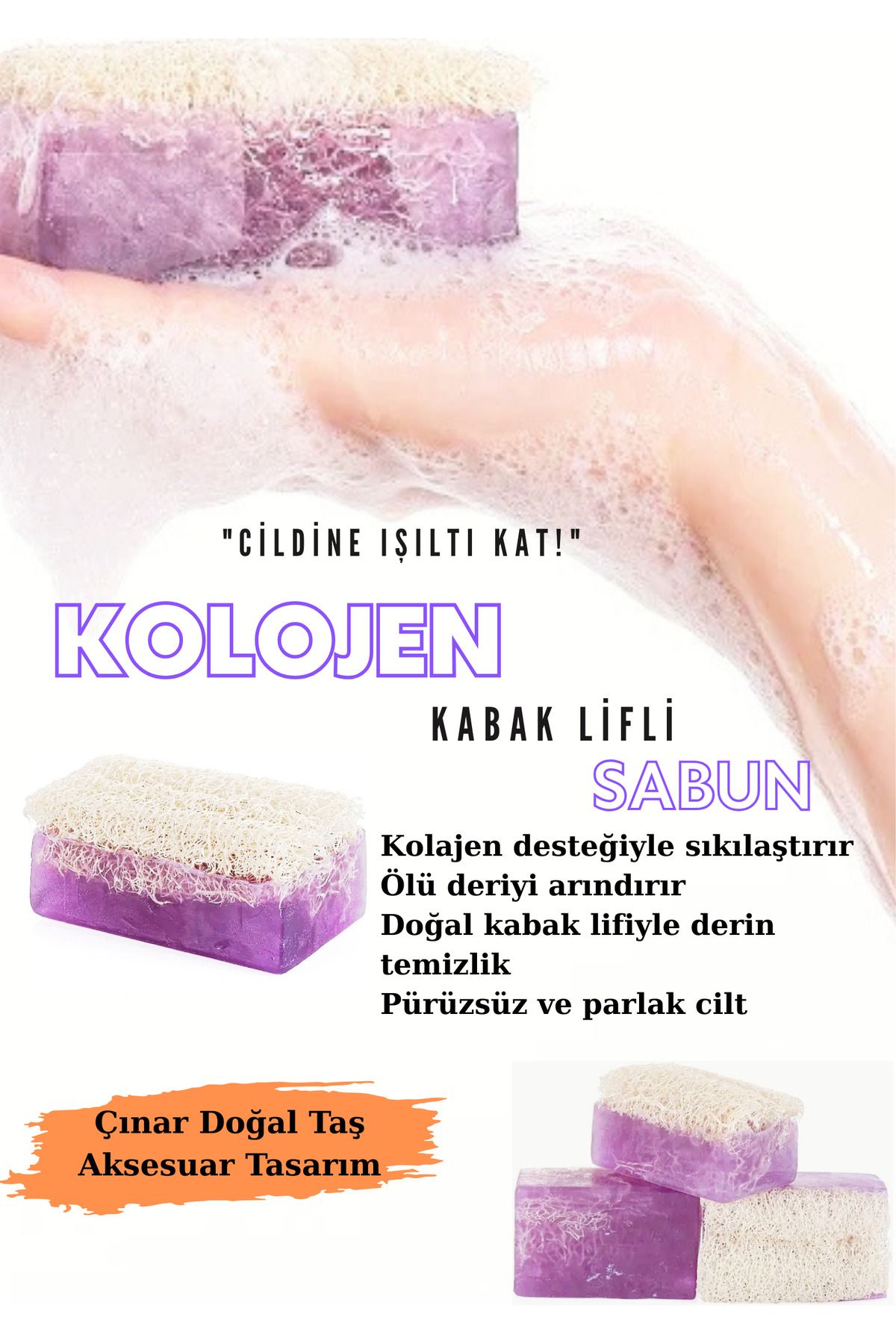 Doğal Tasarım KOLOJEN KABAK LİFLİ SABUN