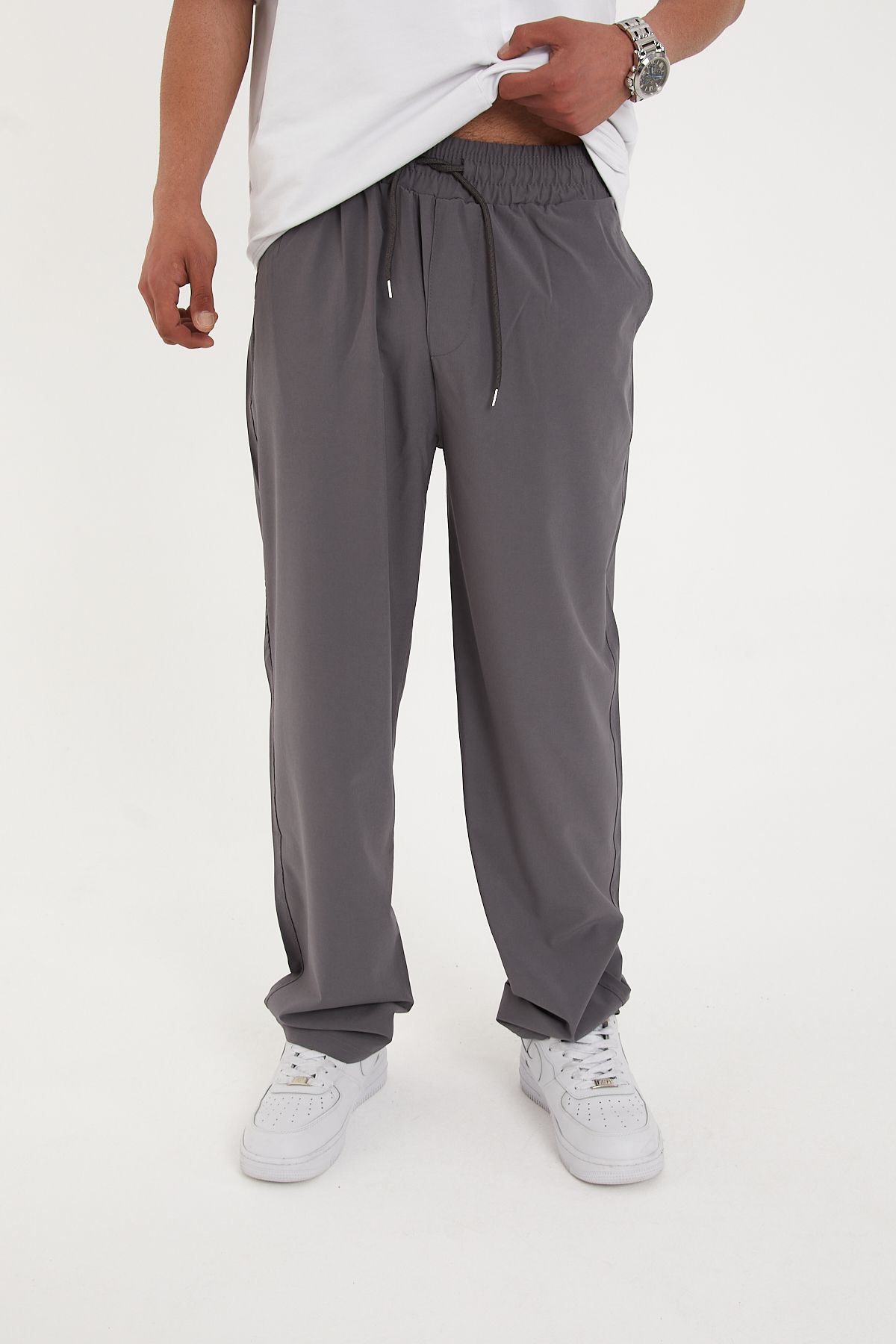 Pavotti Erkek Baggy Pantolon Bel Lastikli Paraşüt Kumaş