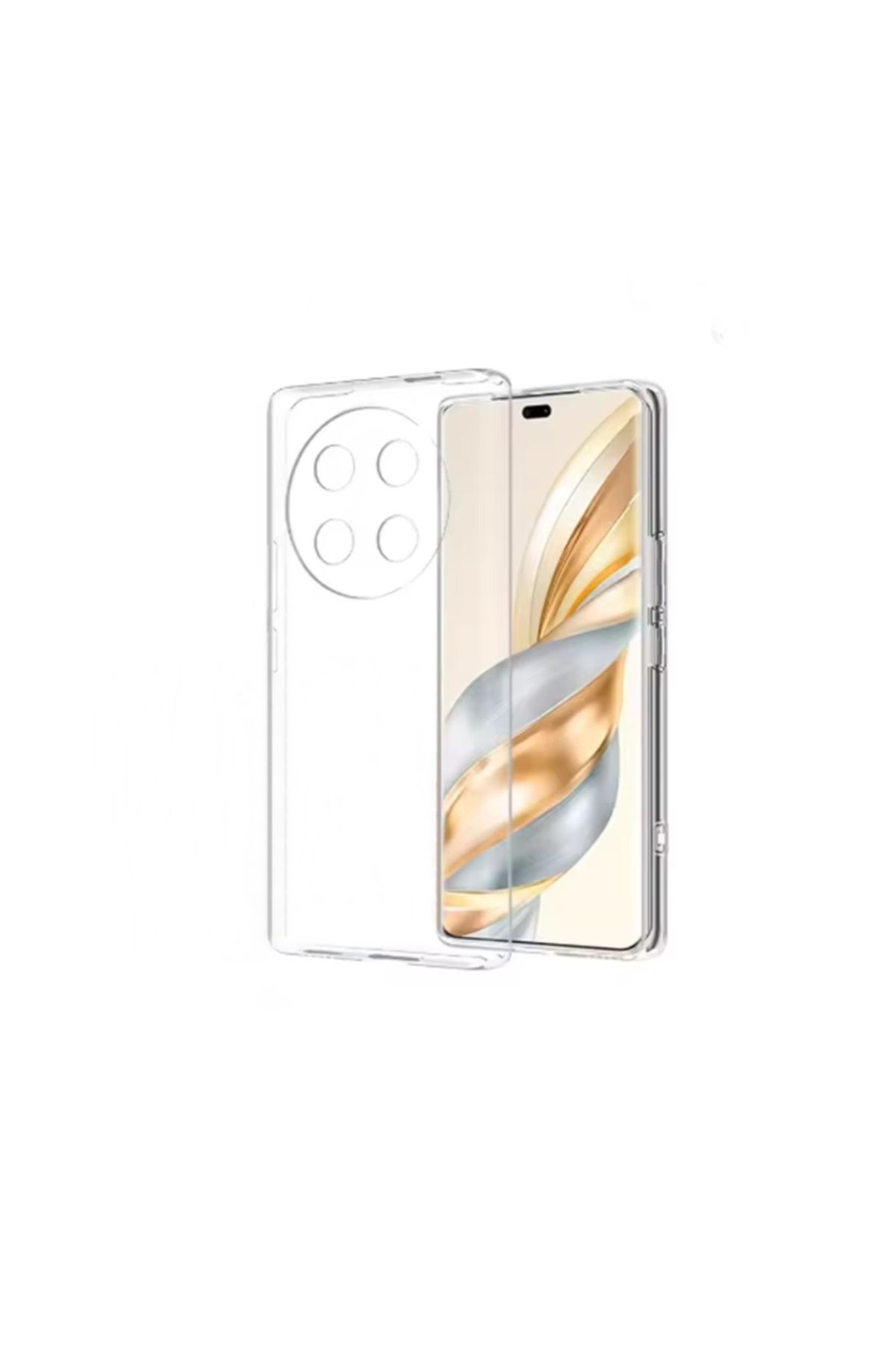Gpack Honor Magic 7 Lite uyumlu Kılıf Süper Silikon Kamera Korumalı Şeffaf Renksiz