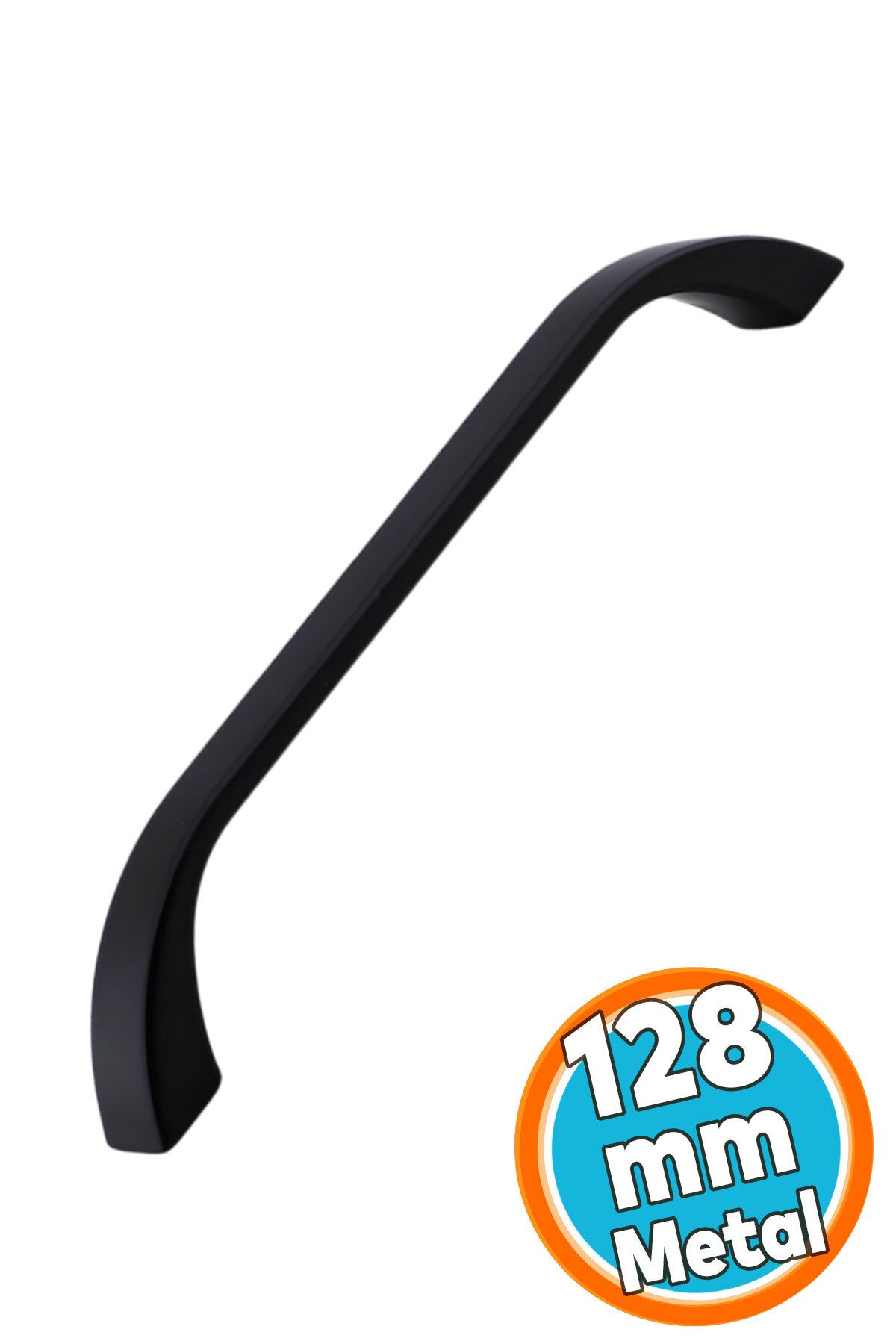 NZB Mobilya Çekmece Mutfak Dolap Dolabı Kulpları Kapak Kulb 12.8 cm Kulp 128 mm Siyah Metal