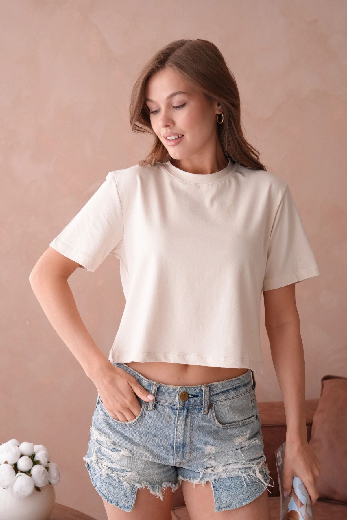 Park Karon Kısa Kol Basic T-Shirt
