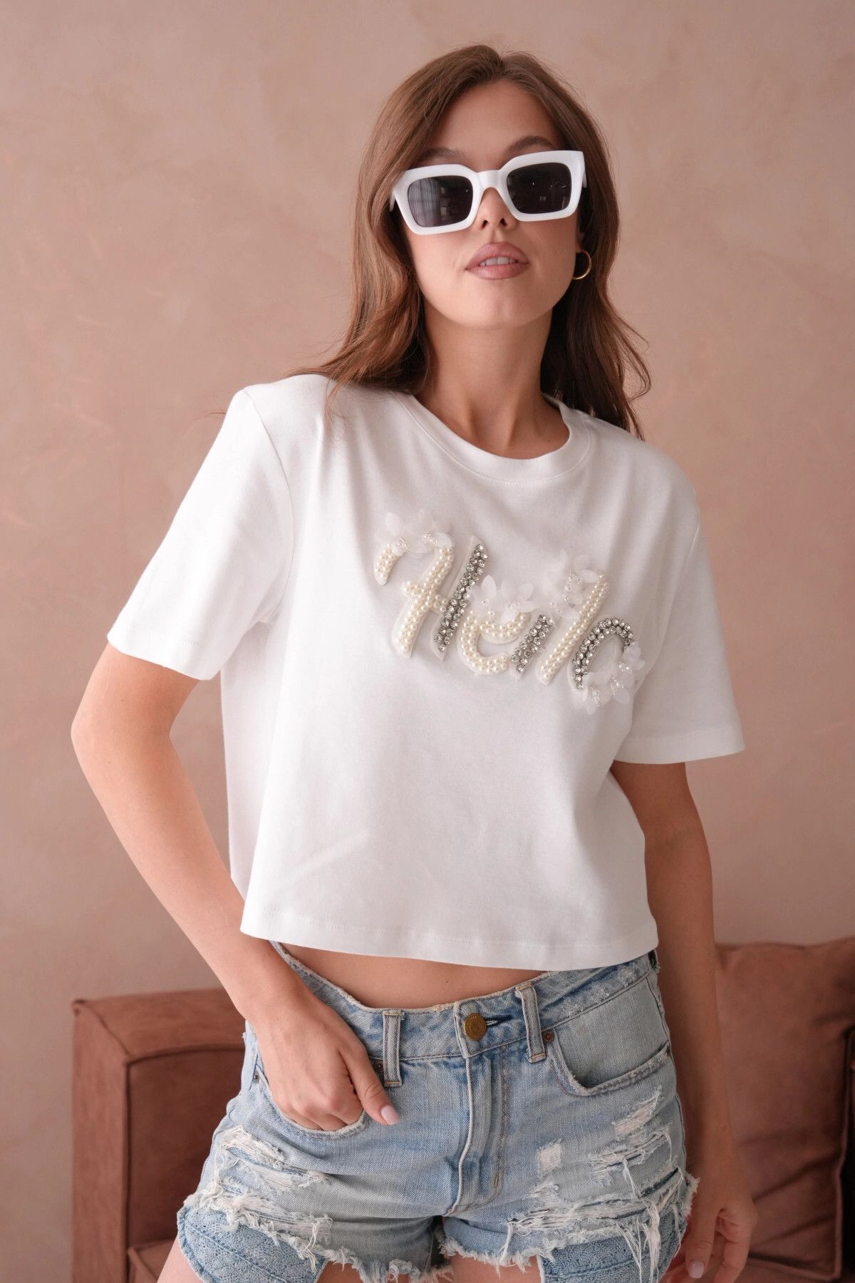 Park Karon Yazlık Crop Basic T-Shirt