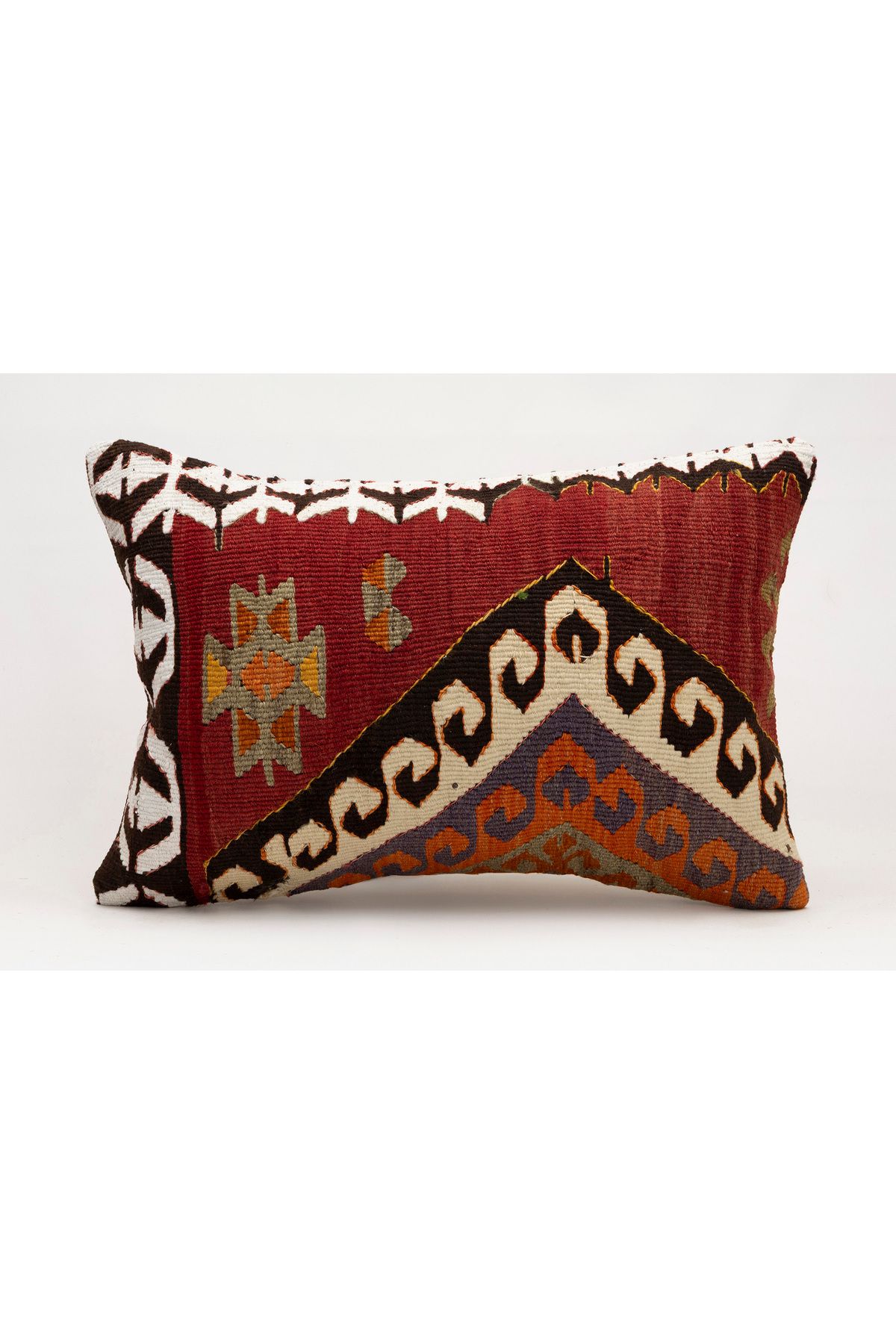 Kilim Whole Sale El Yapımı Kilim'den Yapılmış Vintage Yastık Kırlent Kılıfı, 40x60 cm