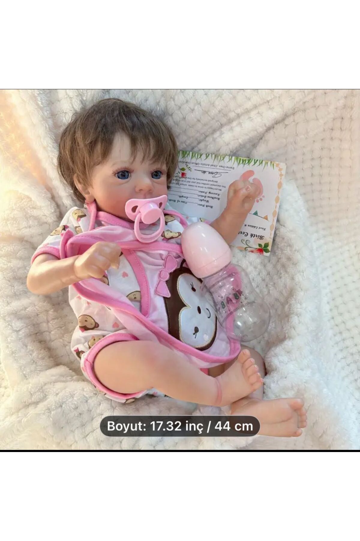 Kayra 44 Cm Silikon Gerçekçi Bebek Oyuncak