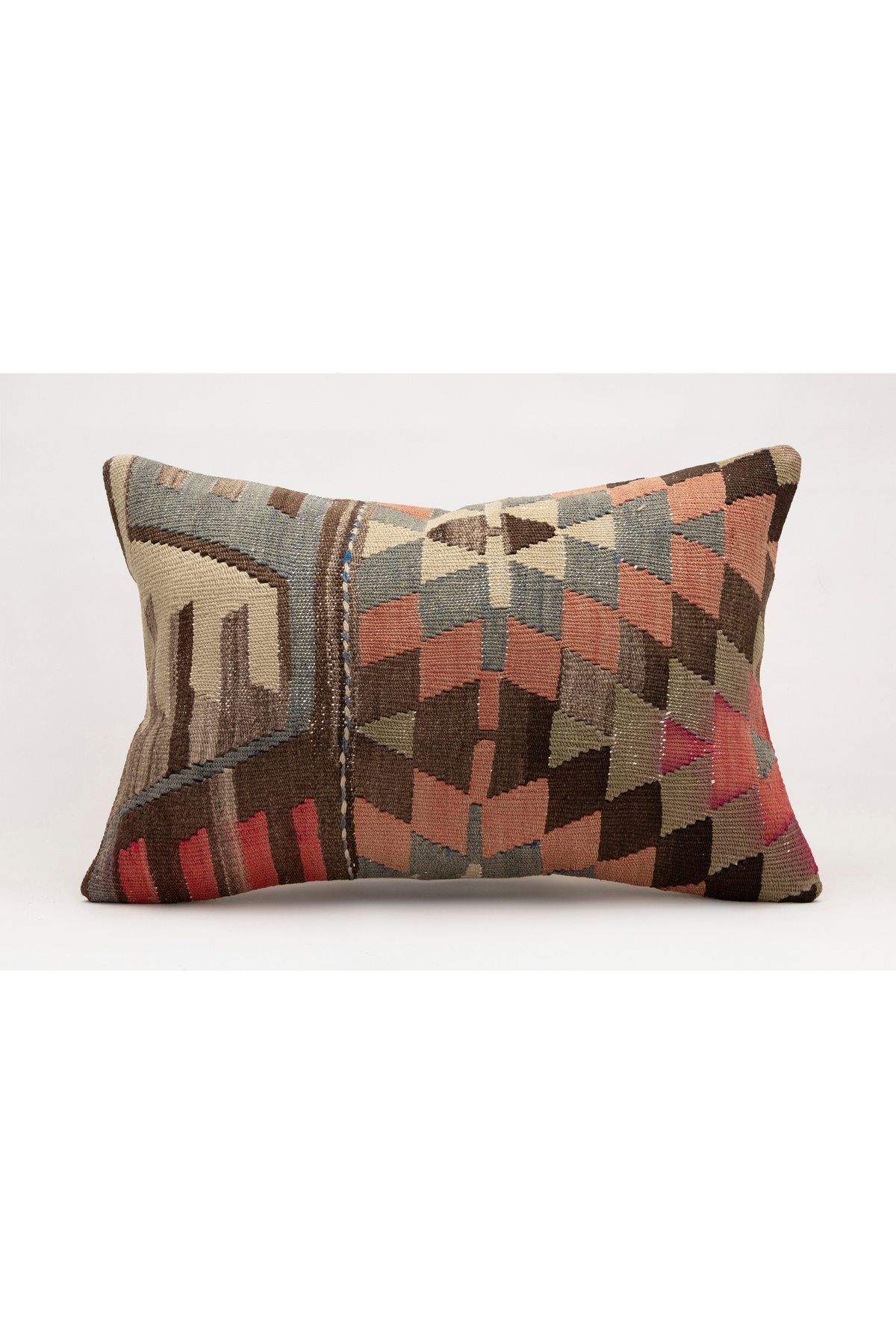 Kilim Whole Sale El Yapımı Kilim'den Yapılmış Vintage Yastık Kırlent Kılıfı, 40x60 cm