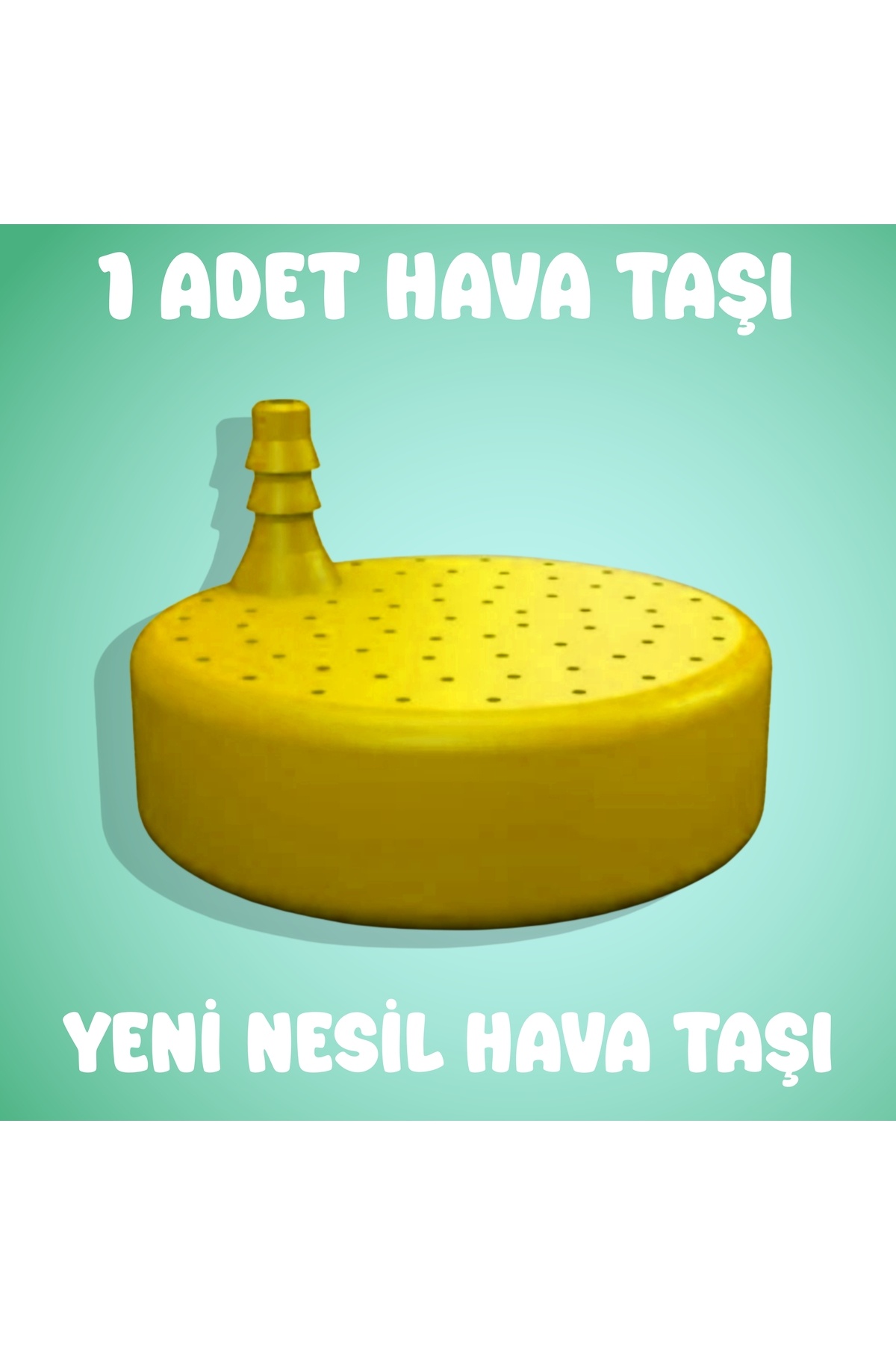 Akvaryum Hava Taşı / 1 Adet / Büyük Renkli Hava Taşı / Akvaryum Hava Taşı ( Sarı Renk )