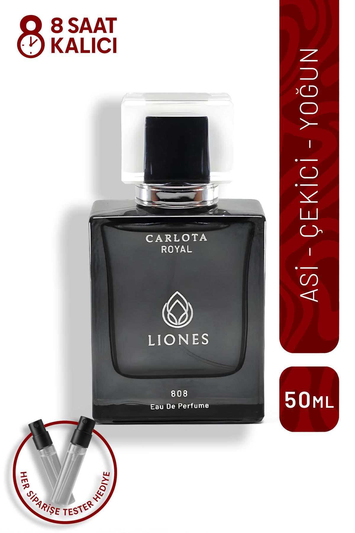 CARLOTA ROYAL Liones 50ml Kadın Parfüm Eau De Parfum Kalıcı Odunsu Oryantal Koku Mini Parfüm Hediyeli 💛