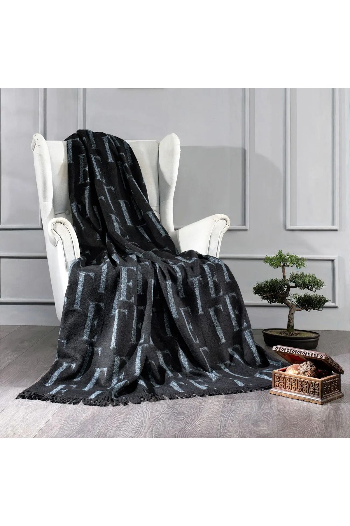 ELLE HOME Elle Tek Kişilik Battaniye - Mavi