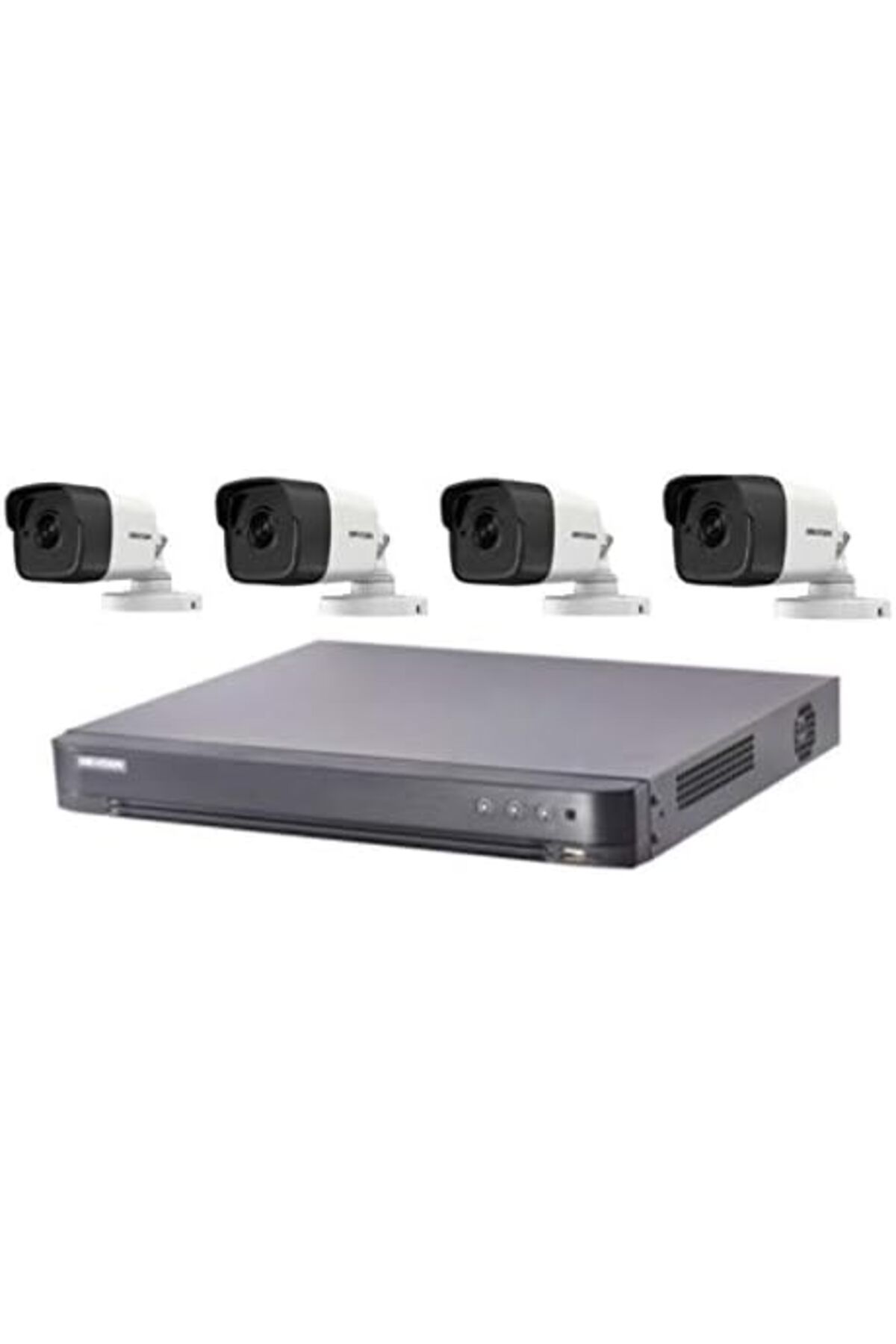 Hikvision-مسجل فيديو رباعي القنوات مزود بأربع كاميرات عالية الدقة بدقة 5 ميجابكسل من هيكفيجن 1