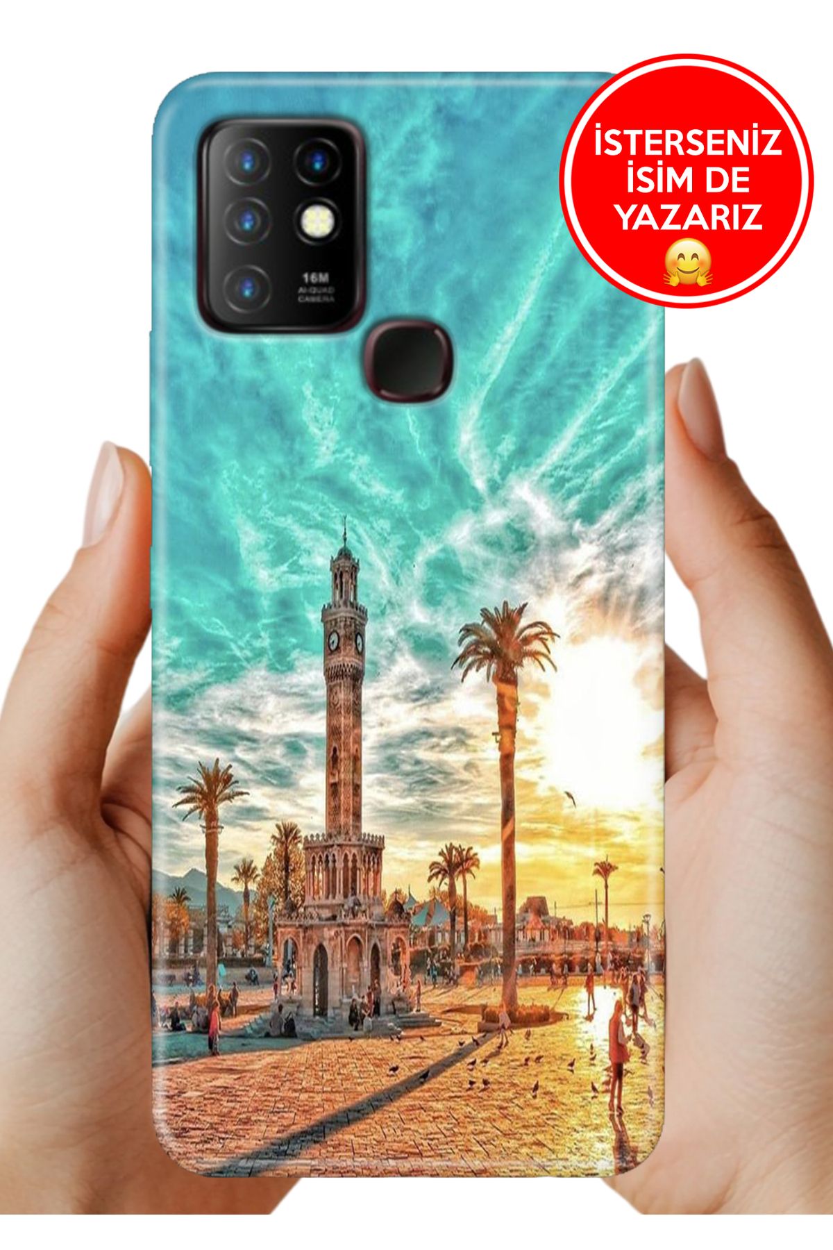 Cekuonline İnfinix Hot 10 Kılıf 0.35 mm Resimli Silikon İzmirim