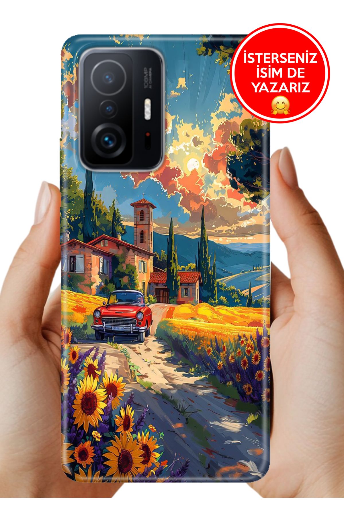 Cekuonline Xiaomi Mi 11T- 11T Pro Kılıf Kamera Korumalı Full Desen Arka Silikon Köyüm