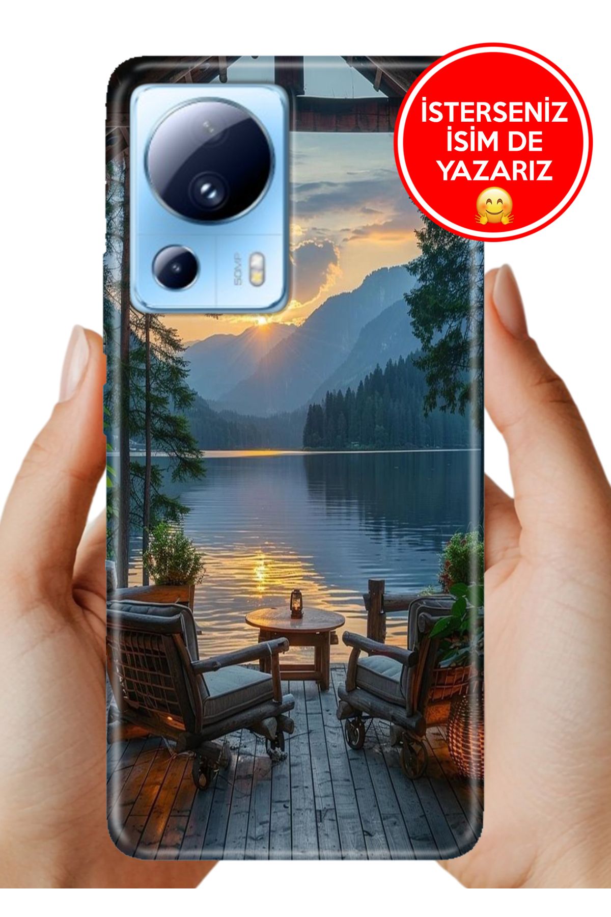 Cekuonline Xiaomi Mi 13 Lite Kılıf Tam Rubber Esnek Silikon Full Koruma Tamamen Huzur