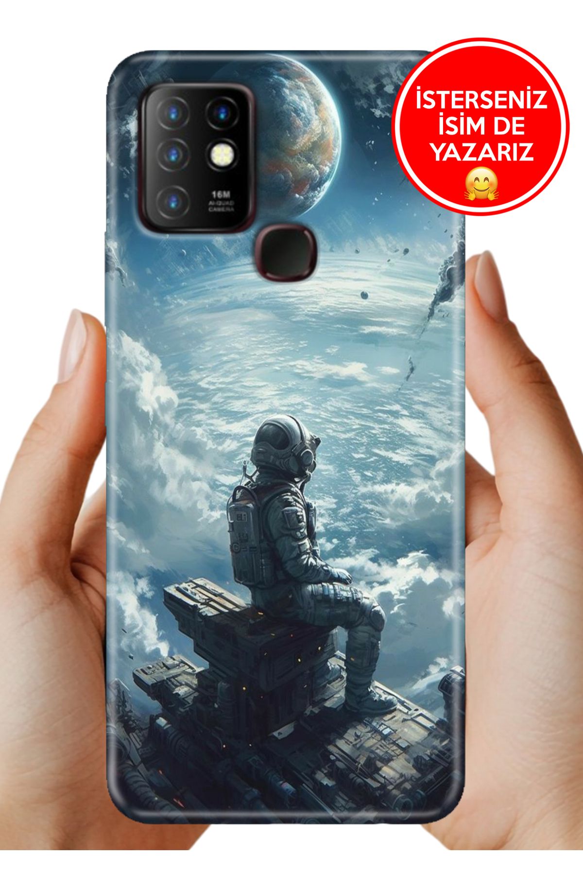 Cekuonline İnfinix Hot 10 Kılıf Galaksi Manzara