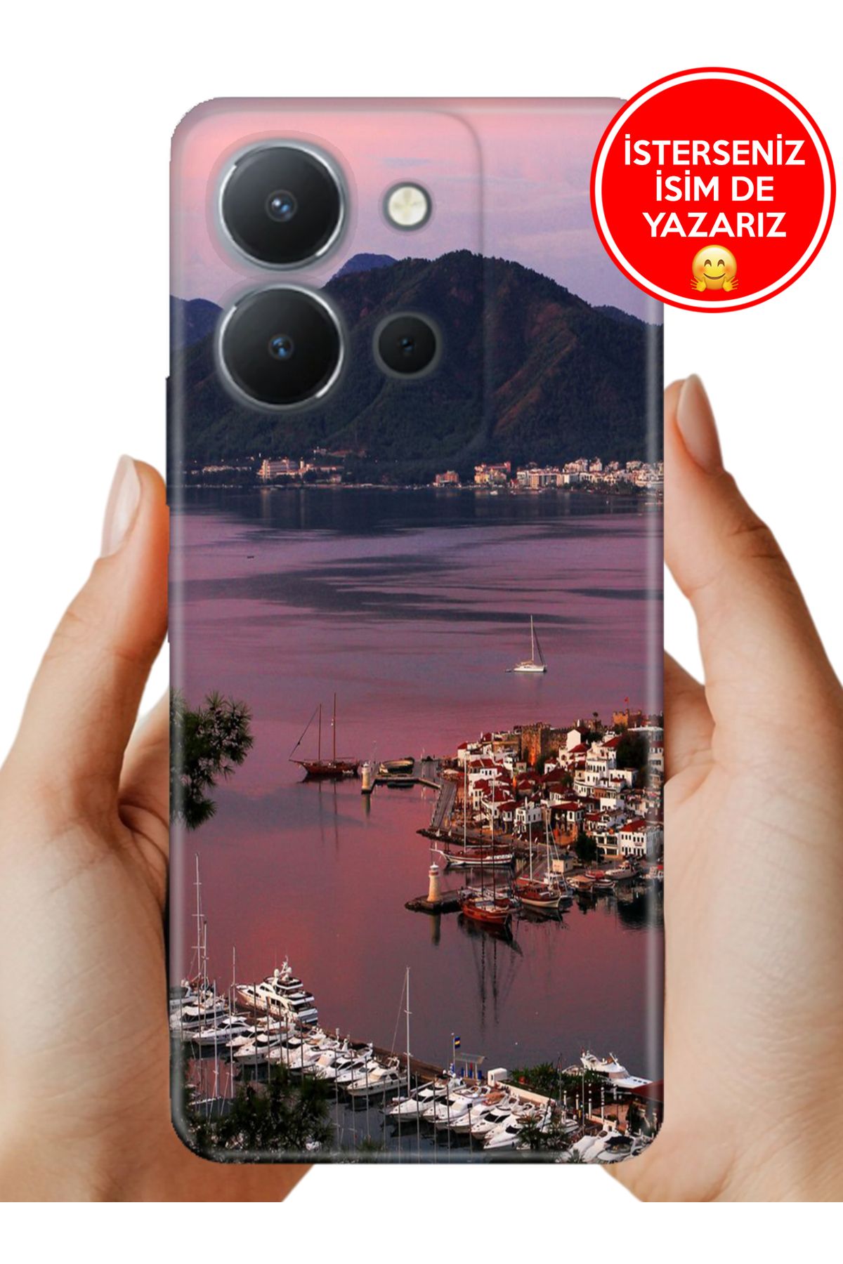 Cekuonline Vivo Y36 Uyumlu Kılıf 6.64" Kamera Koruma Vip-Seri Esnek Silikon Marmaris
