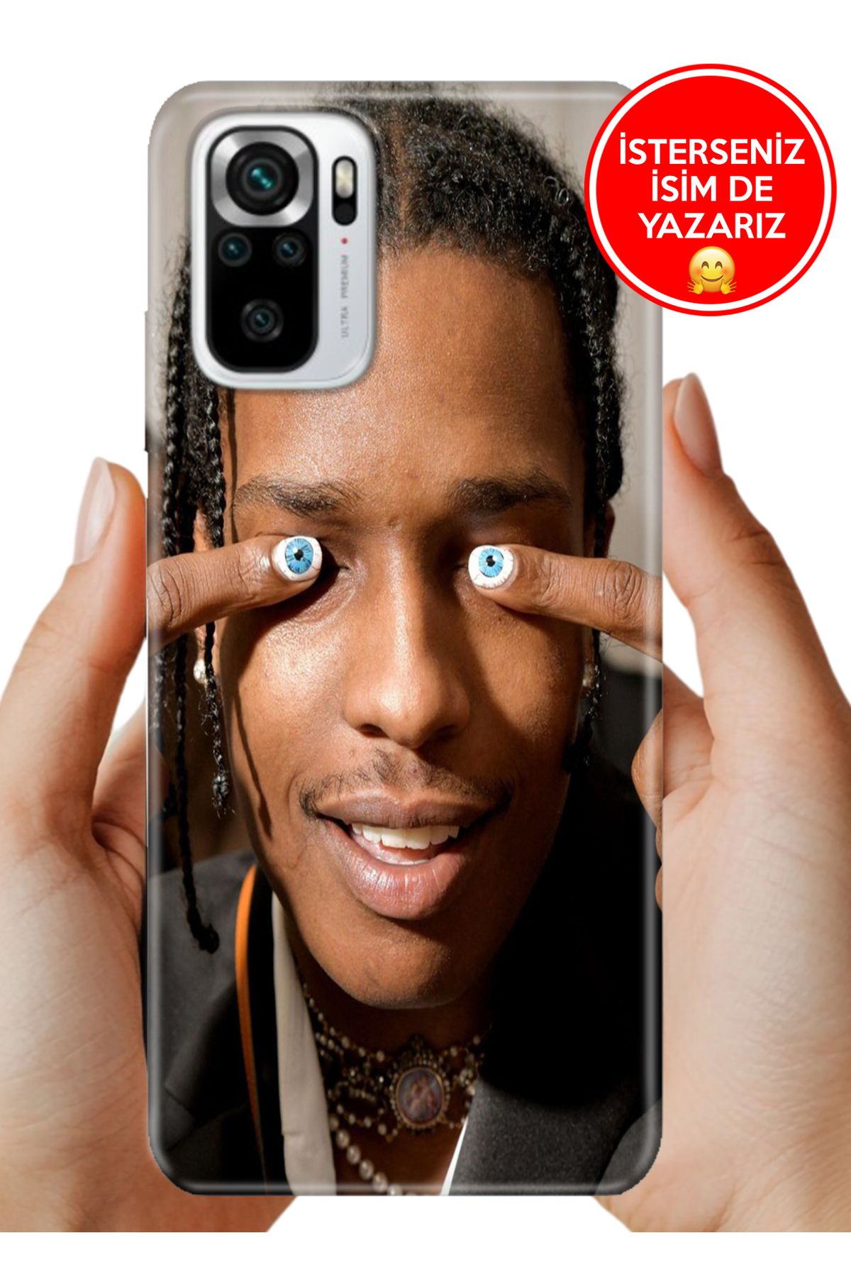 Cekuonline Xiaomi Remi Note 10- 10S Kılıf UvBaskı Özel-Tasarım Silikon Asap