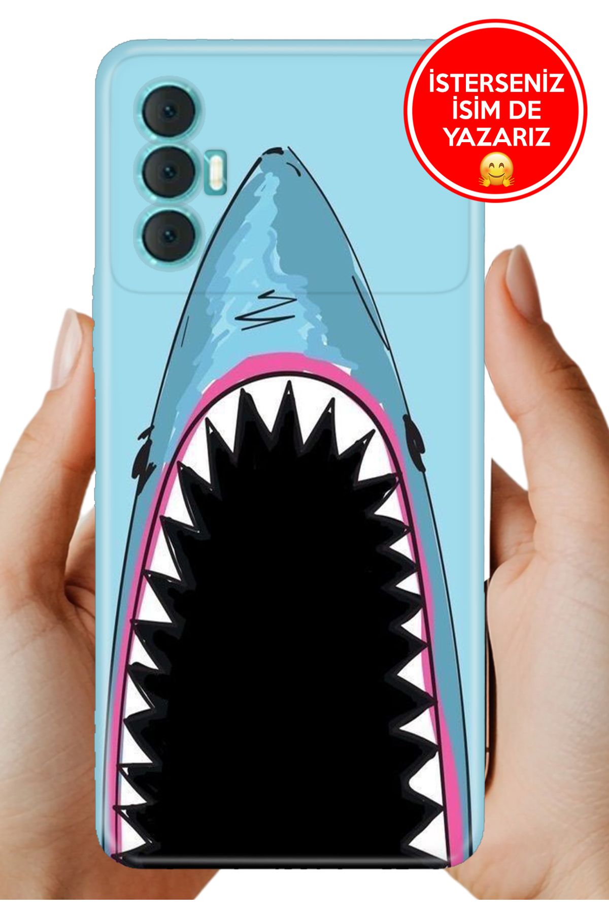 TECNO Spark 8 Pro Kılıf 0.35 mm Resimli Silikon Katil Balina