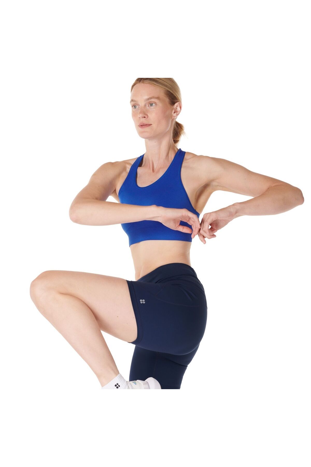 Sweaty Betty Power 6 Biker Shorts Kadın Beyaz Koşu Şortu