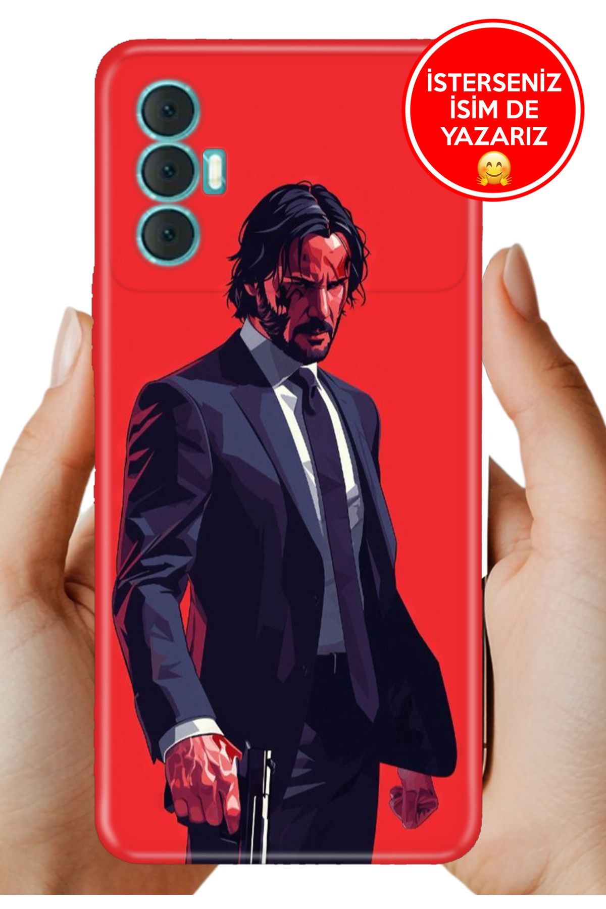 TECNO Spark 8 Pro Kılıf 0.35 mm Resimli Silikon Keanu
