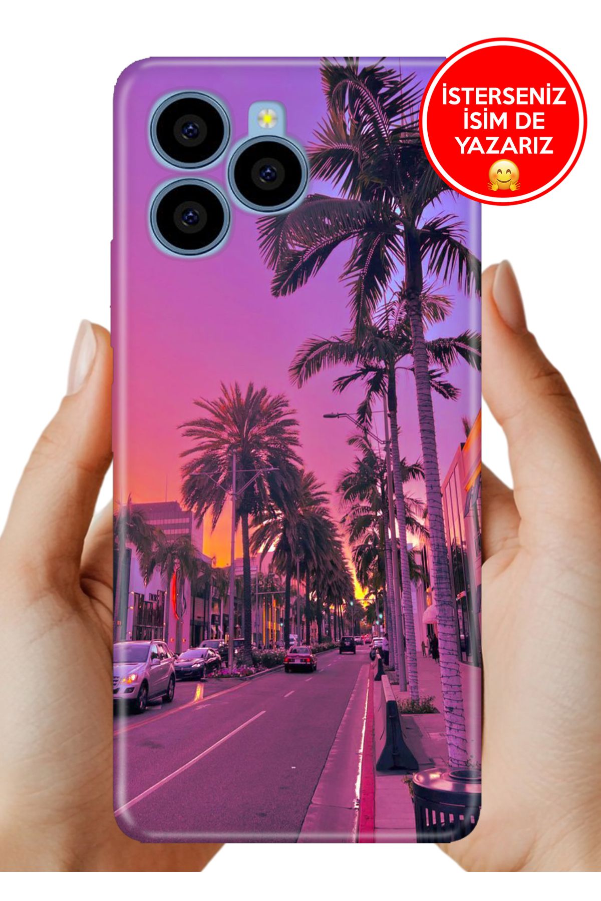 omix X6 Uyumlu Kılıf Cekuform Desenli Art Silikon Beverly Hills 90210