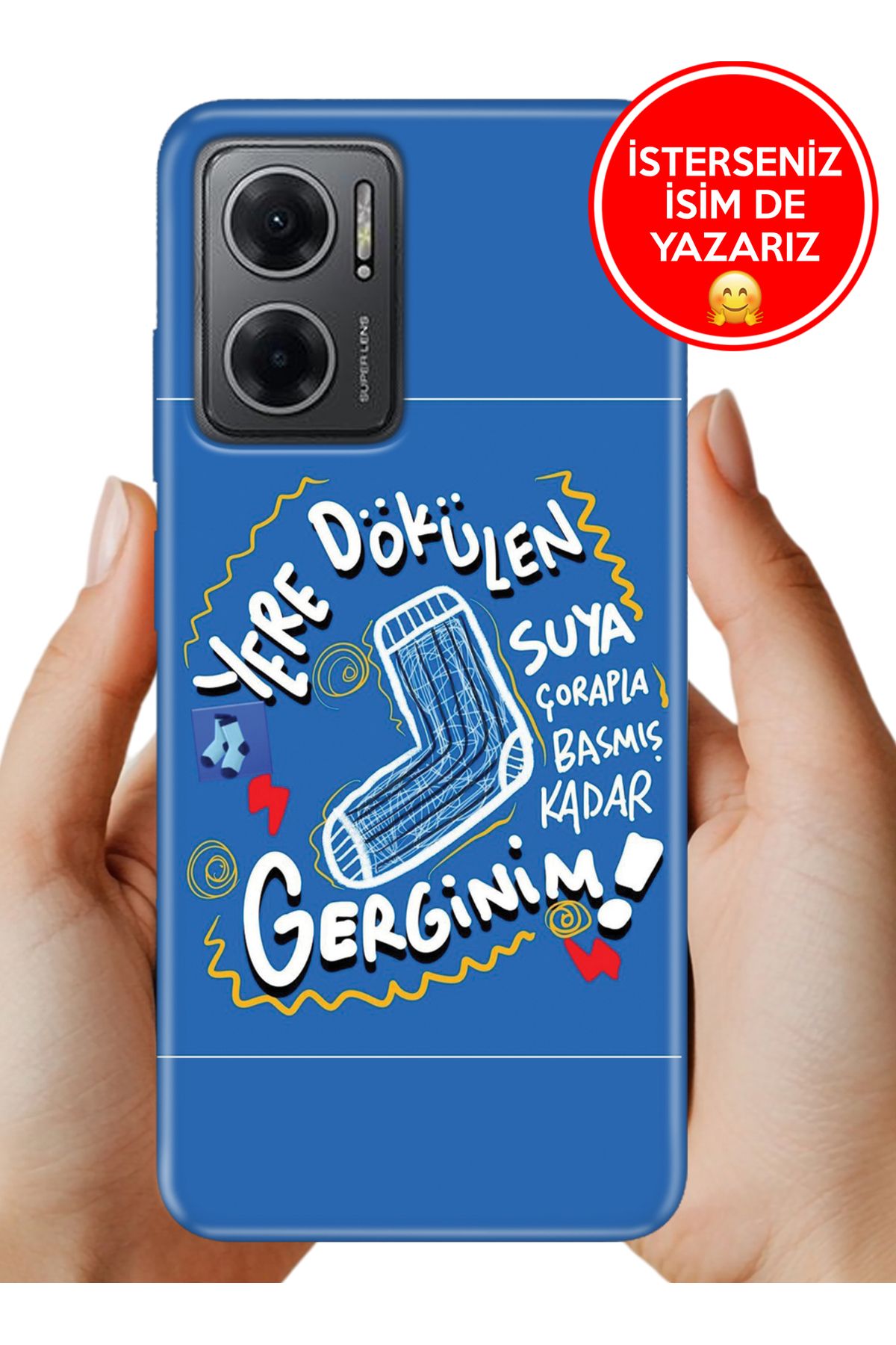 Cekuonline Redmi Note 11E Kılıf Gerginim