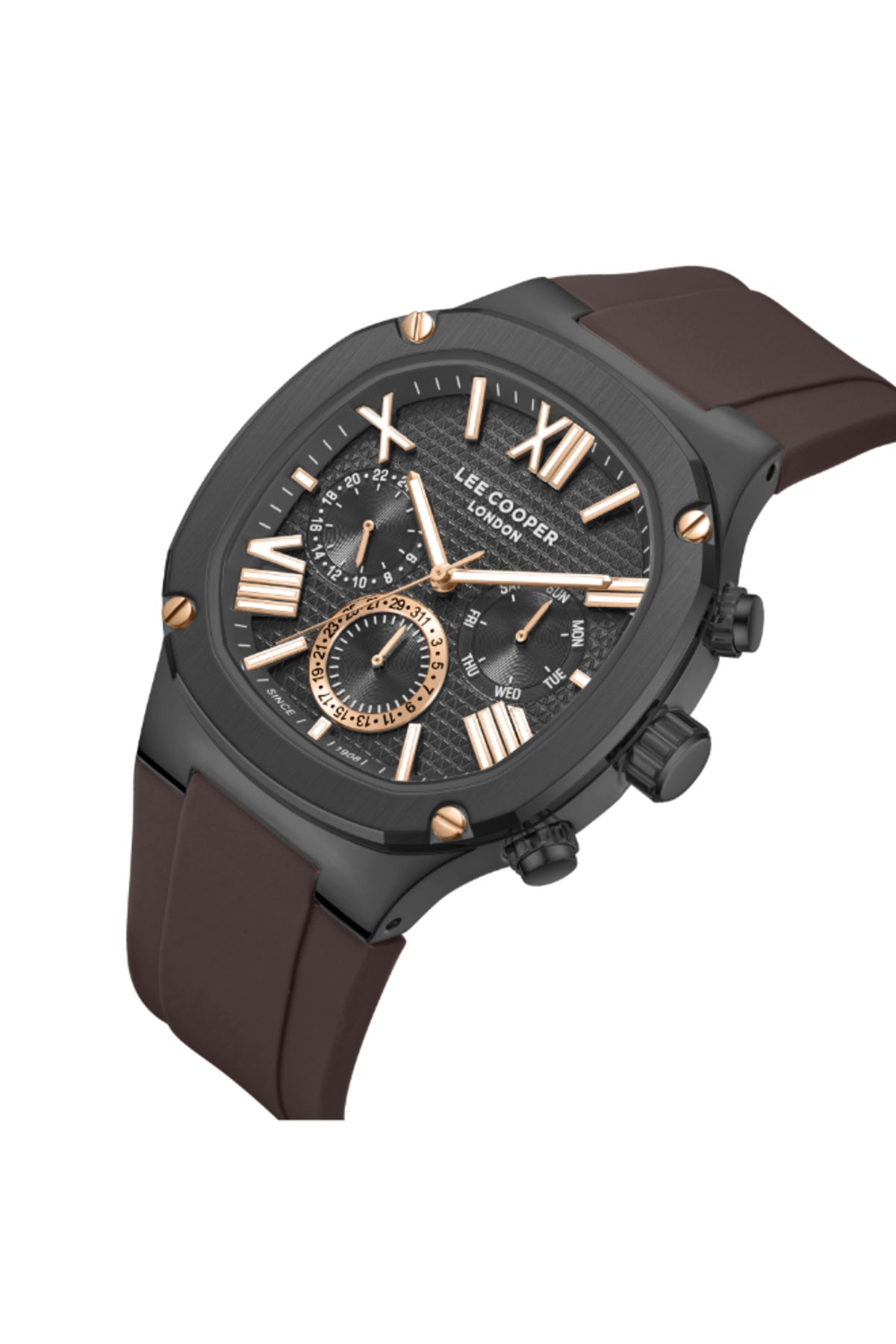 Lee Cooper-Lee Cooper Men's Multi Function Grey Dial Watch - LC08150.062 2