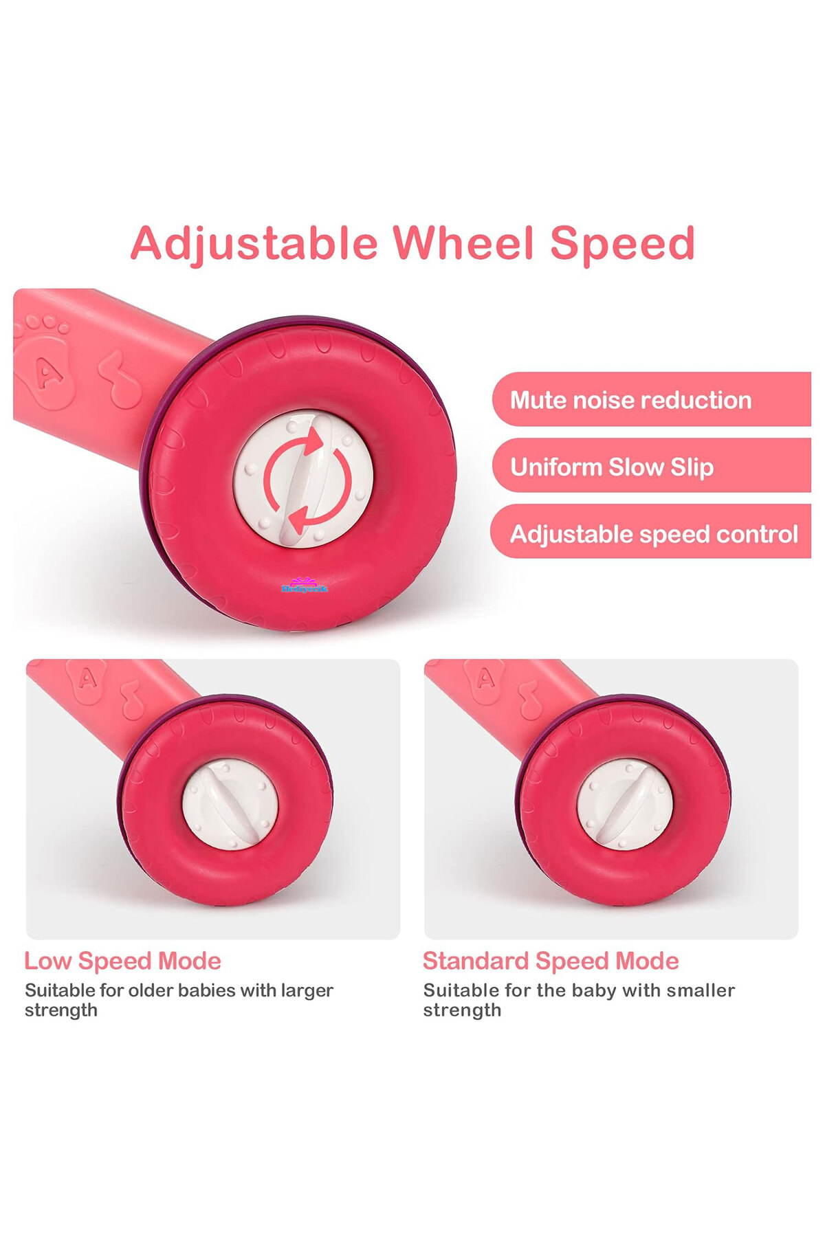 hediyecik 4'ü 1 Arada Bebek İlk Adım Arabası Fonksiyonlu Yürüteç,Aktivite Merkezi ,Yürüme Arkadaşı Pembe 43 Cm fotoğrafı 3 (önizleme)