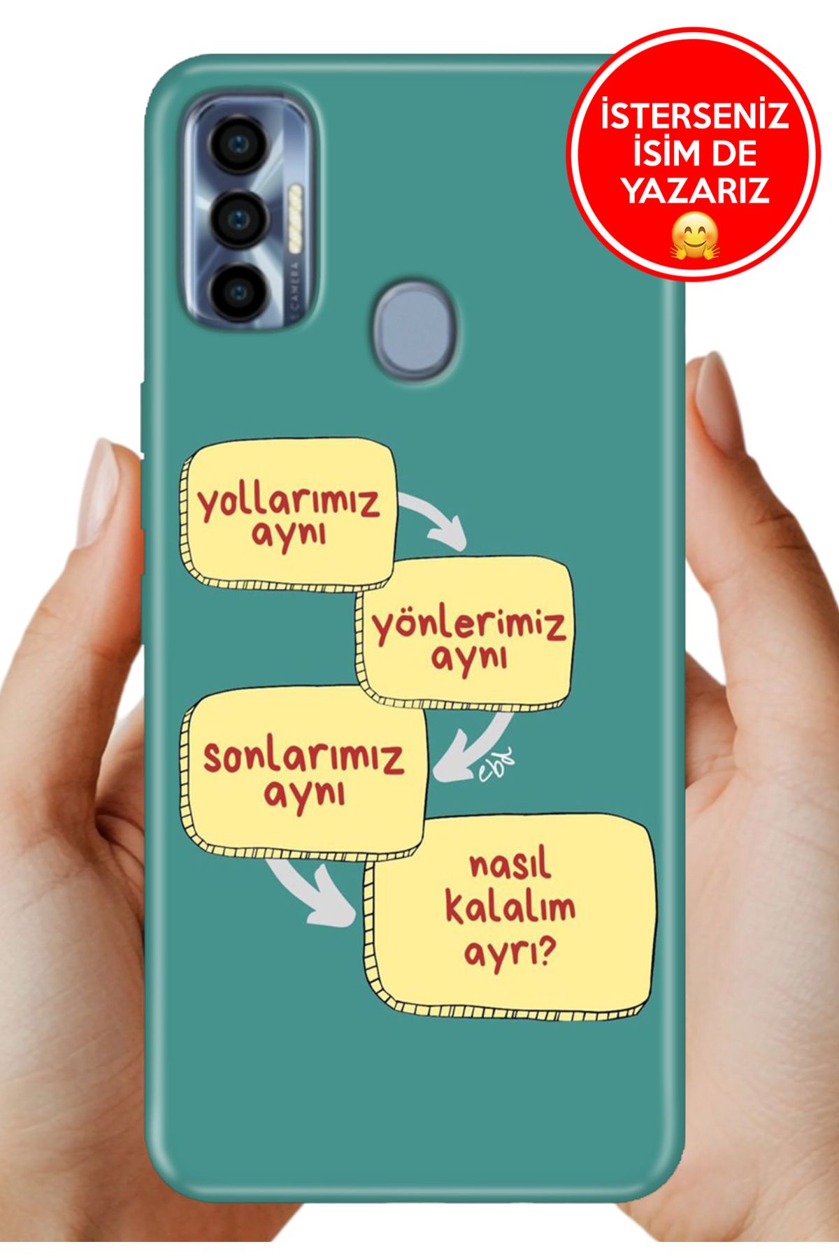 TECNO Spark 7 Pro Kılıf Cekuform Desenli Art Silikon Biz Aynıyız