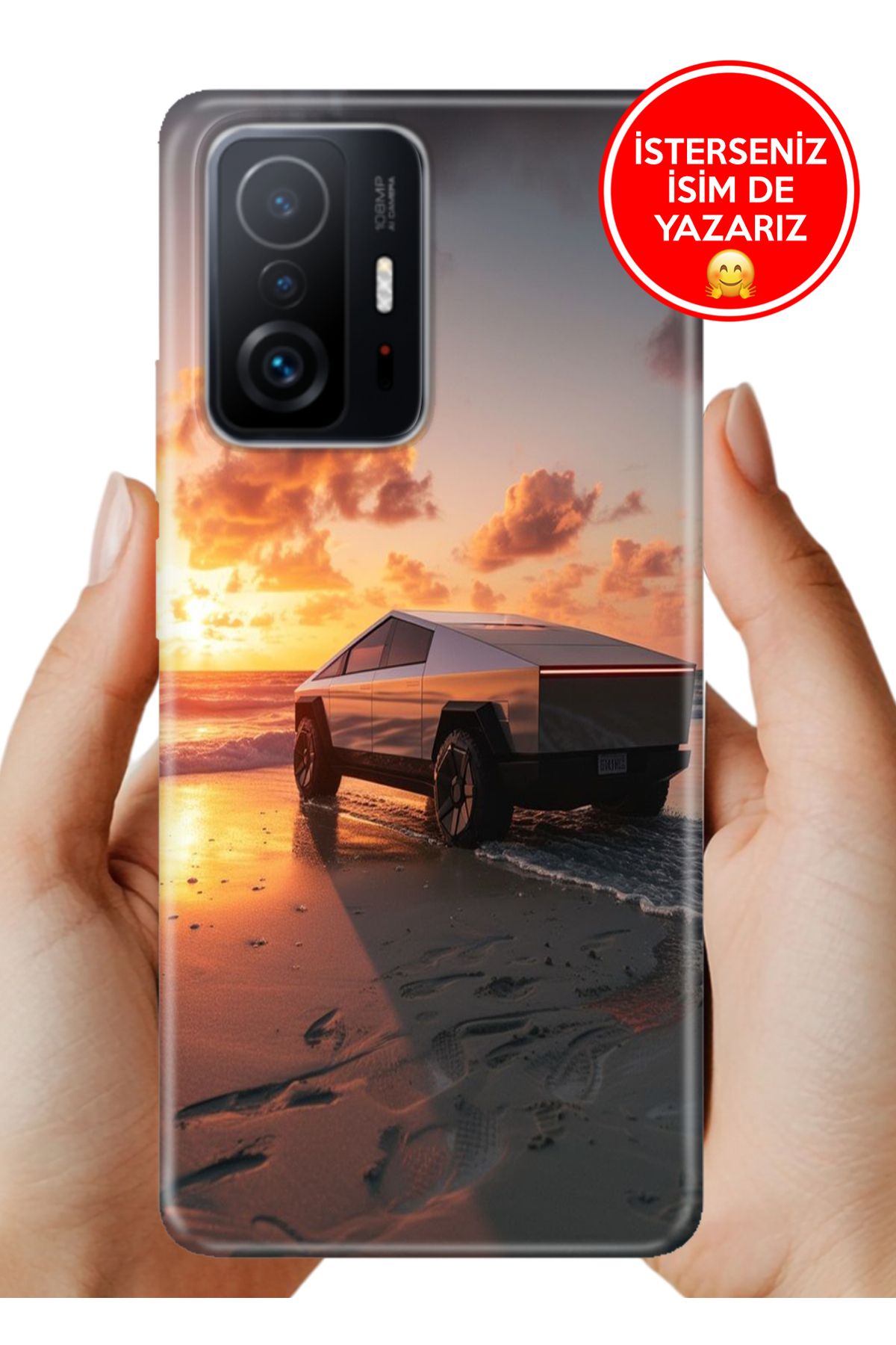 Cekuonline Xiaomi Mi 11T- 11T Pro Kılıf FullCover Resimli Desenli Silikon Cybertruck