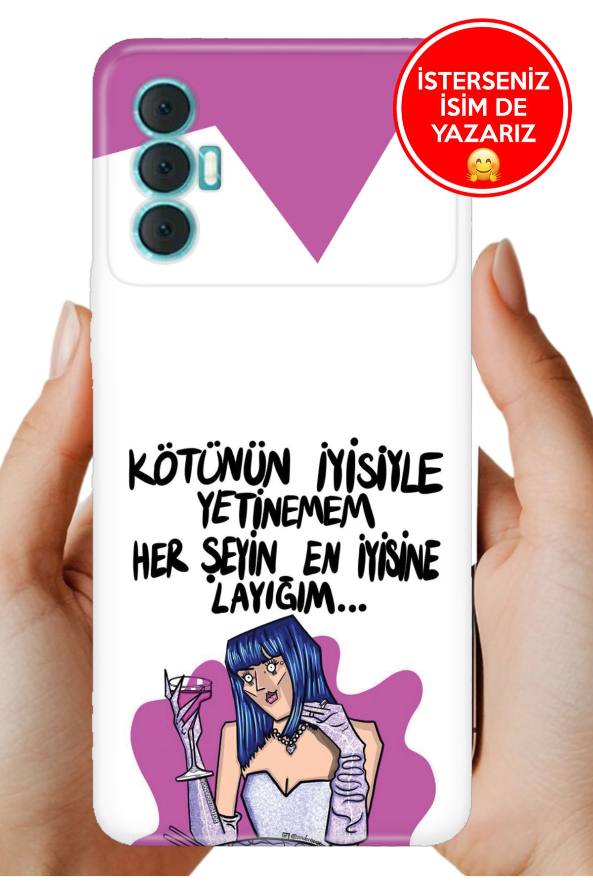 TECNO Spark 8 Pro Kılıf Kamera Korumalı Full Desen Arka Silikon Kötünün İyisi