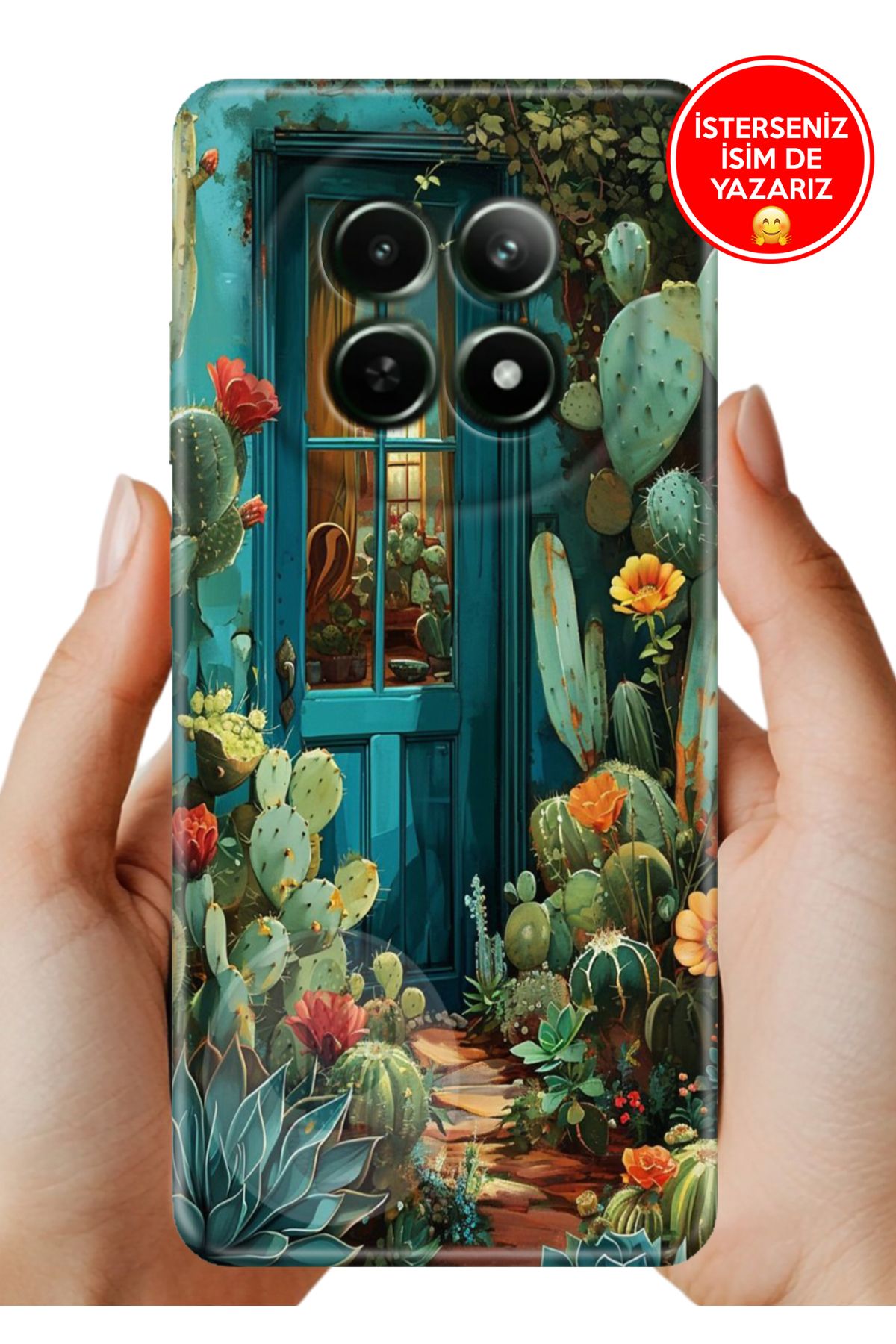 realme 12+ Plus Kılıf UvBaskı Özel-Tasarım Silikon Arizona Texas