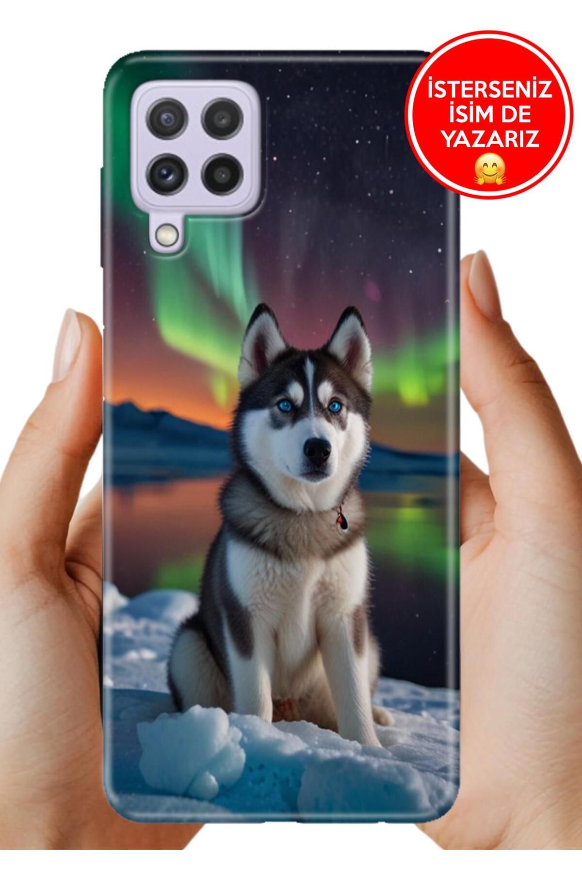 Cekuonline Samsung A22 Kılıf 0.35 mm Resimli Silikon Husky Artwall