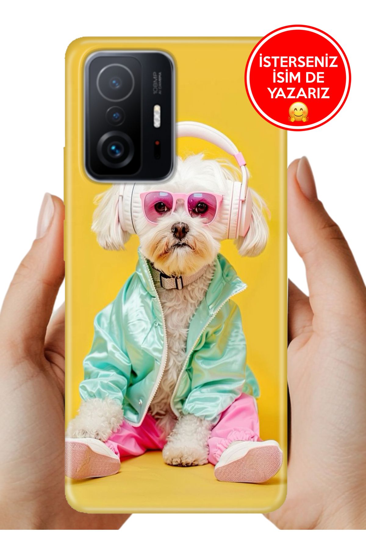 Cekuonline Xiaomi Mi 11T- 11T Pro Kılıf Tam Rubber Esnek Silikon Full Koruma Tarz Kaniş