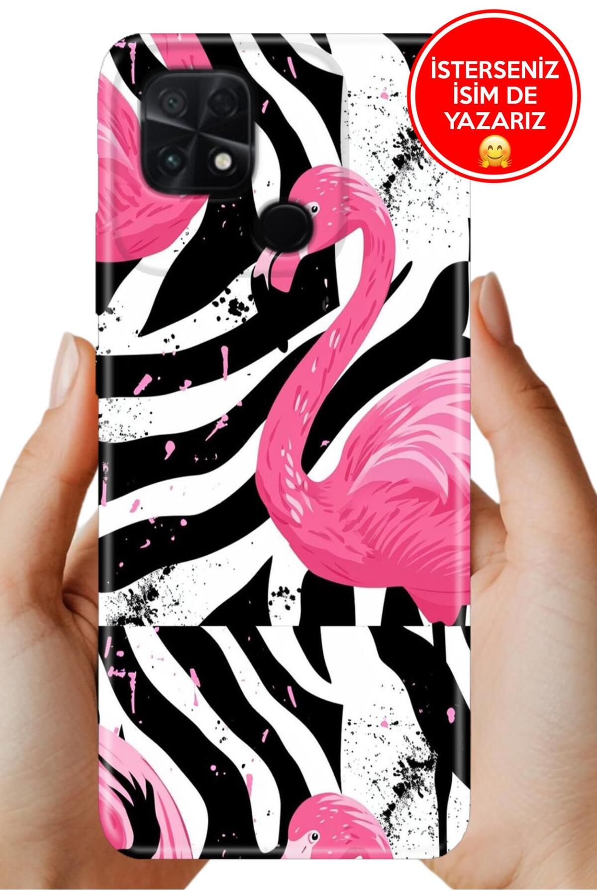 POCO C40 / Xiaomi Poco-C40 Kılıf Telefon Kılıfı Tasarım Kapak X Flamingos