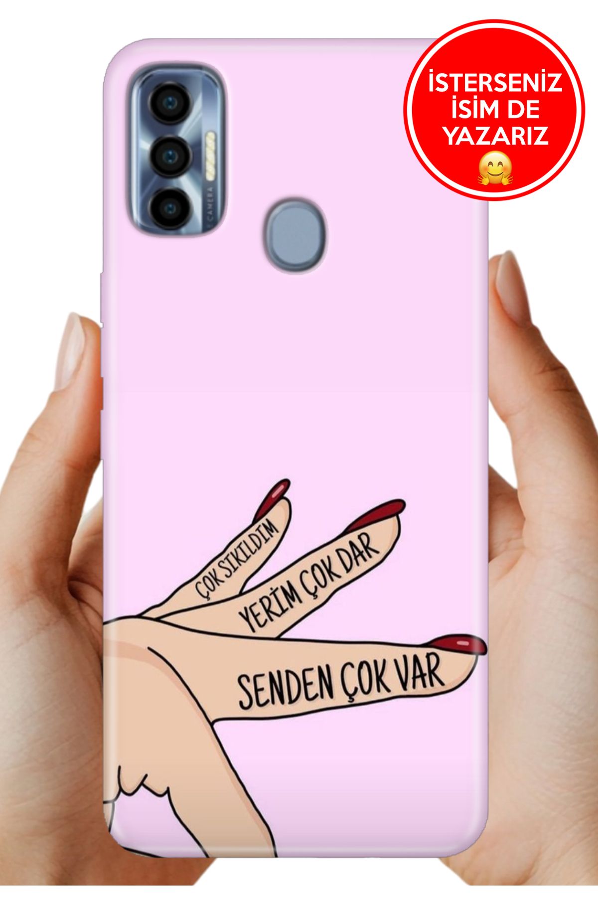 TECNO Spark 7 Pro Kılıf Tam Rubber Esnek Silikon Full Koruma Senden Çok Var