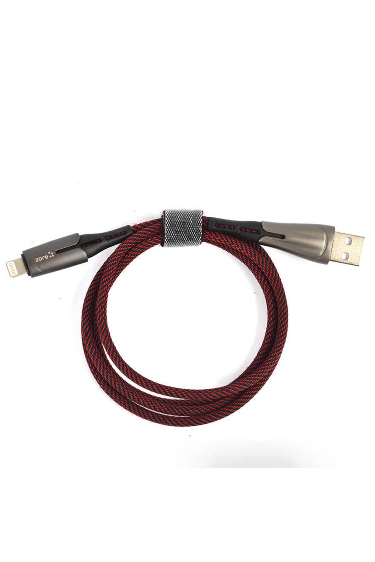 HİGUERA Kırmızı Lightning Focus Usb Kablo-HGEA