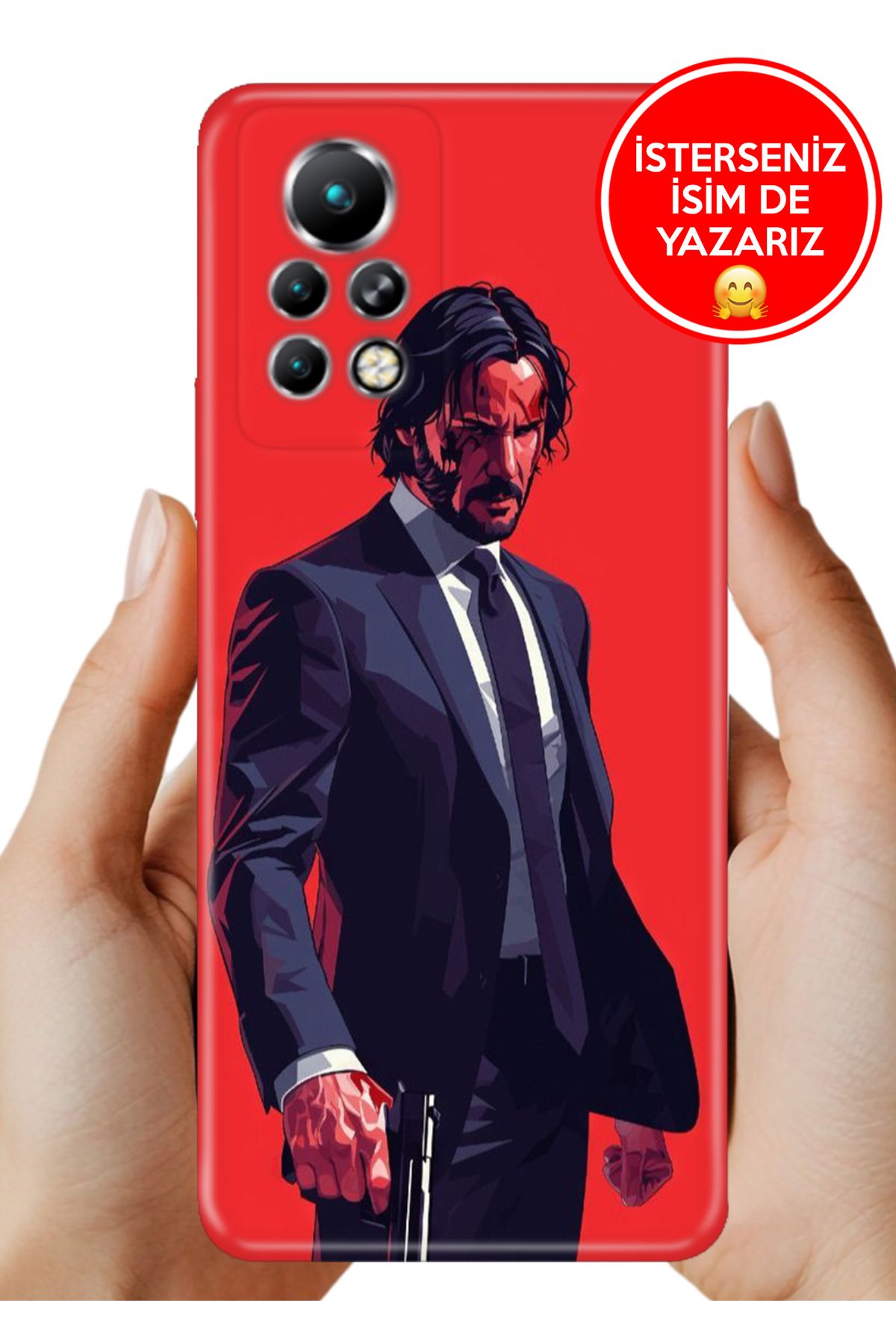 Cekuonline İnfinix Note 11 Pro X697 Kılıf 0.35 mm Resimli Silikon Keanu