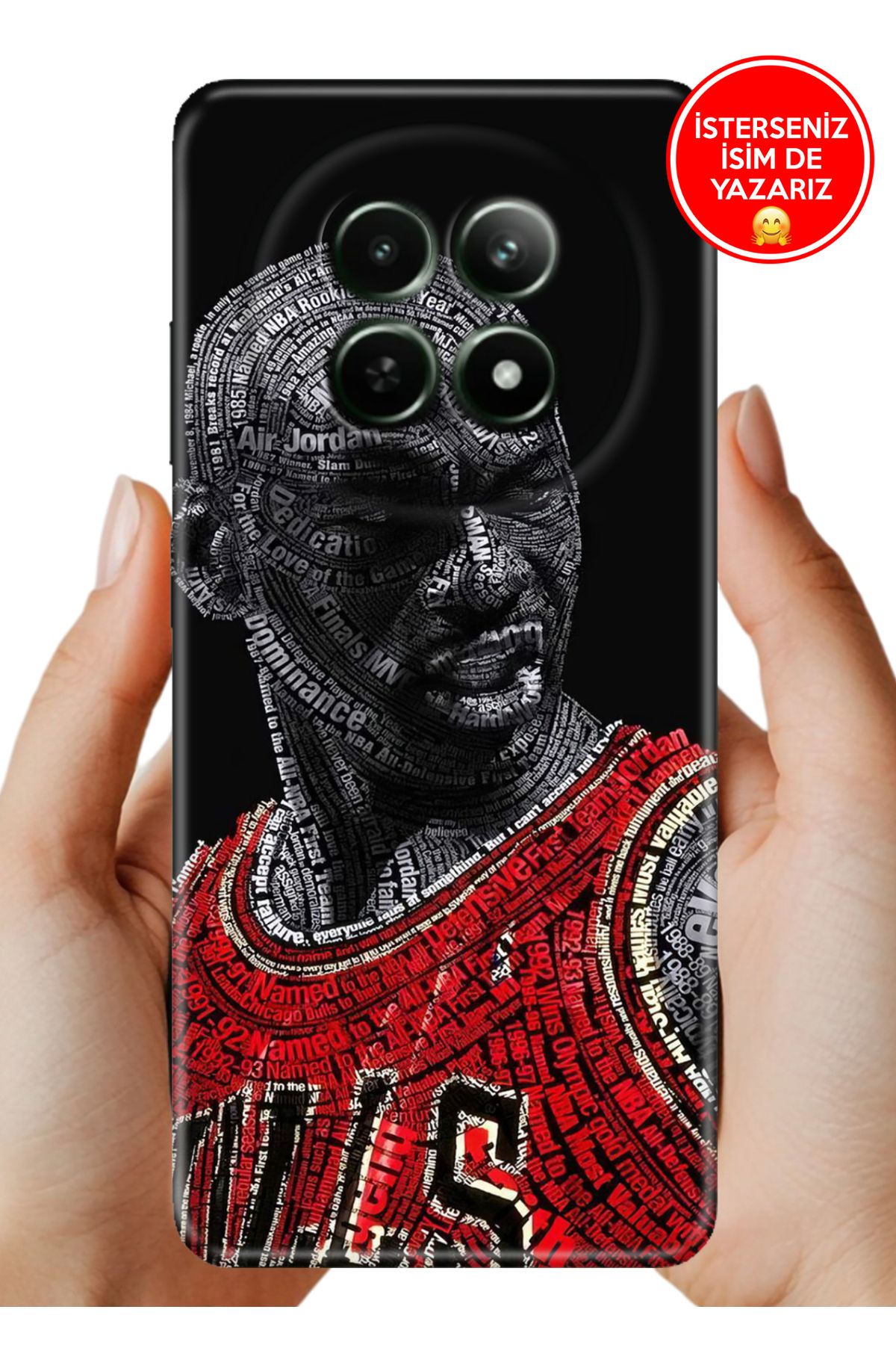 realme 12+ Plus Kılıf 0.35 mm Resimli Silikon Jordan23