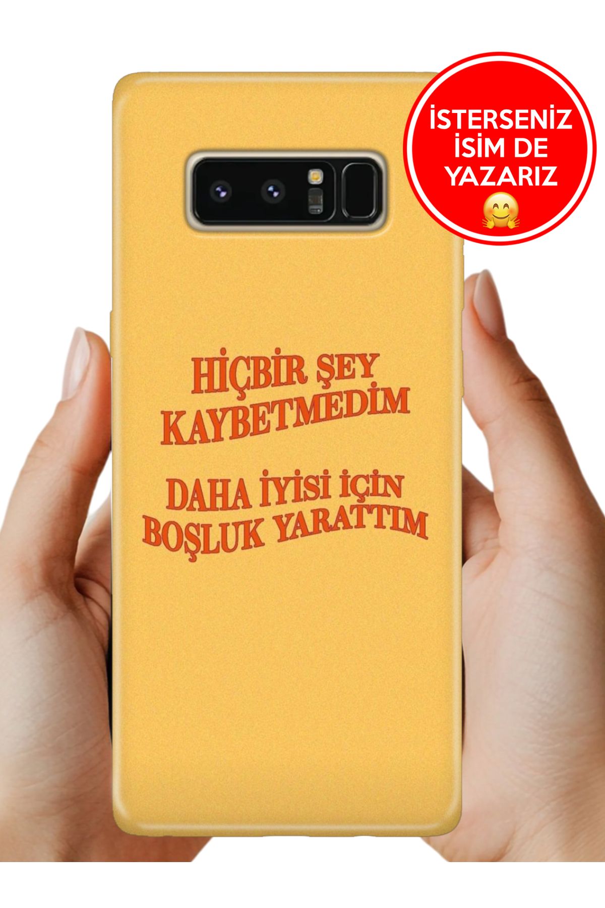 Cekuonline Galaxy Note 8 Kılıf 0.35 mm Resimli Silikon Kaybetmedim