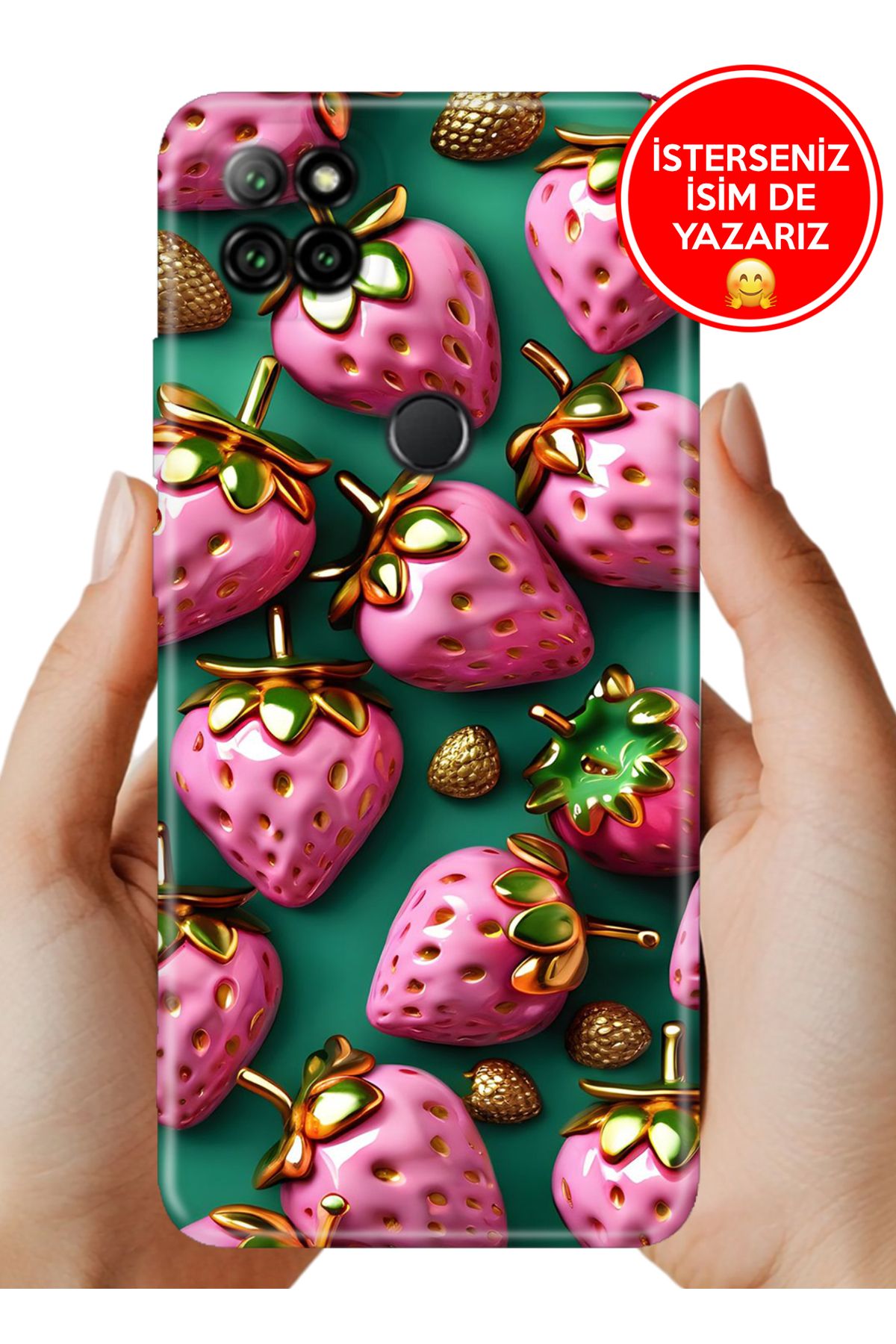 Cekuonline Casper Via E30 Kılıf Tam Rubber Esnek Silikon Full Koruma Strawberry