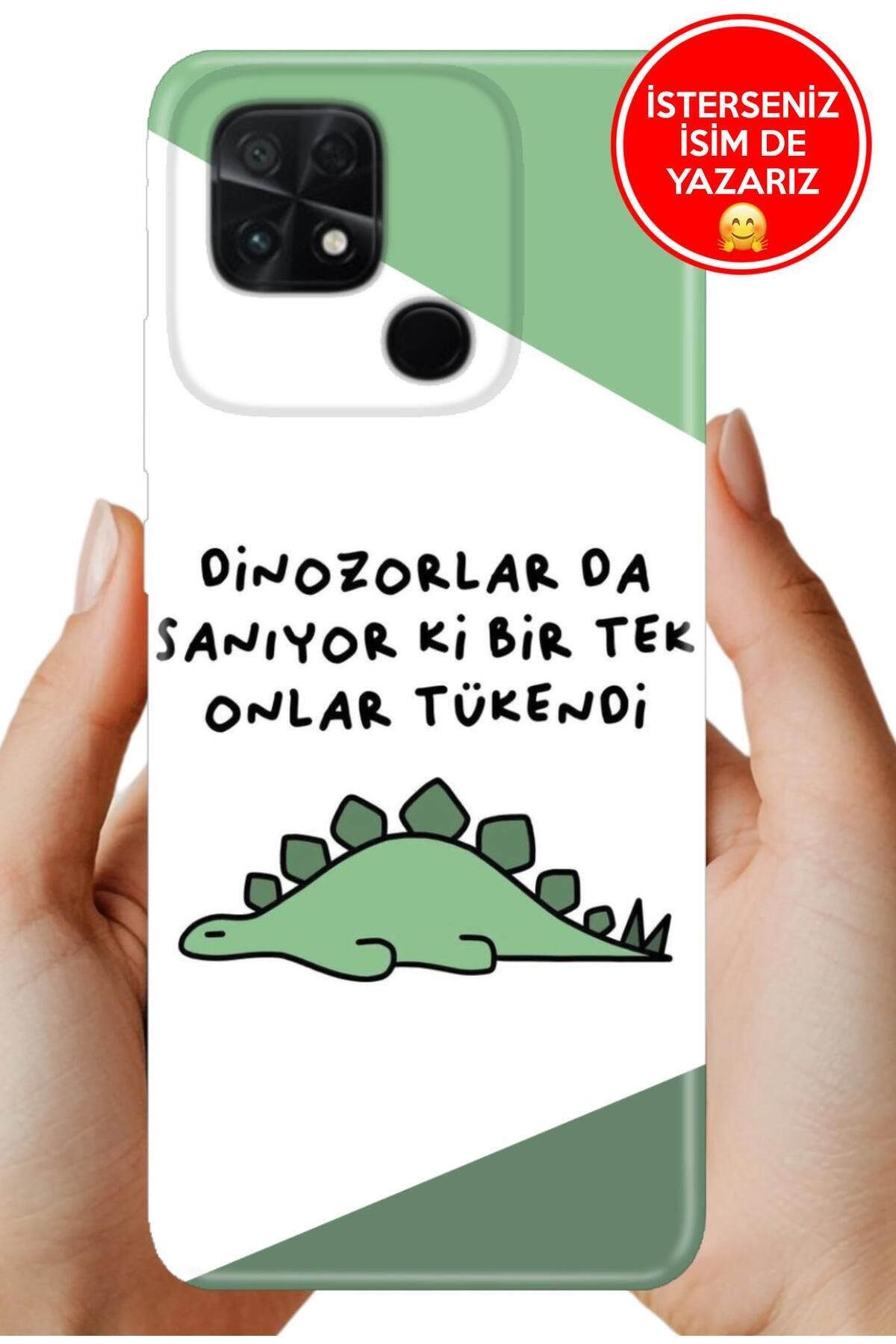 POCO C40 / Xiaomi Poco-C40 Kılıf Elastik Resimli Desenli Silikon Dinazorlar