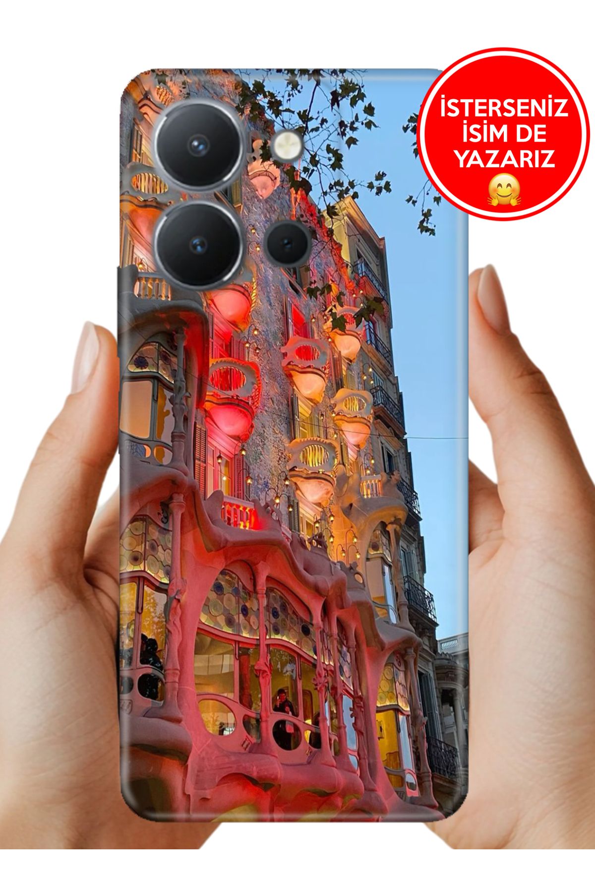 Cekuonline Vivo Y36 Uyumlu Kılıf 6.64" Gaudi-Eser
