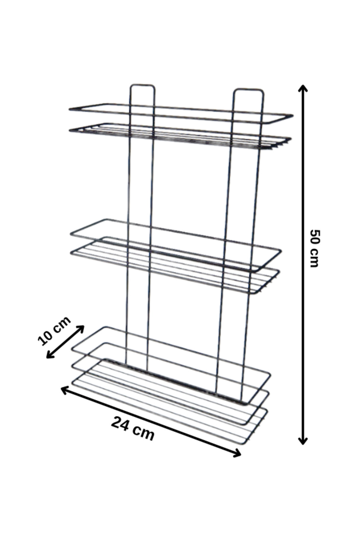 Magic Objects-3-Tier Bathroom Organizer, Adhesive Bathroom Hanger, Metal Shower Caddy Shelf 5