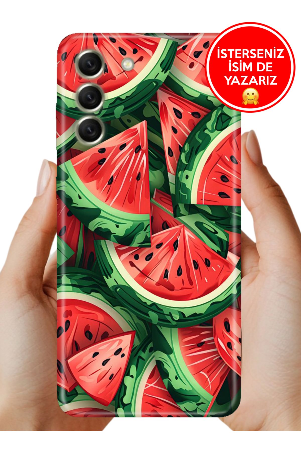 Cekuonline Samsung Galaxy S21 FE Kılıf Telefon Kılıfı Tasarım Kapak Wmelon