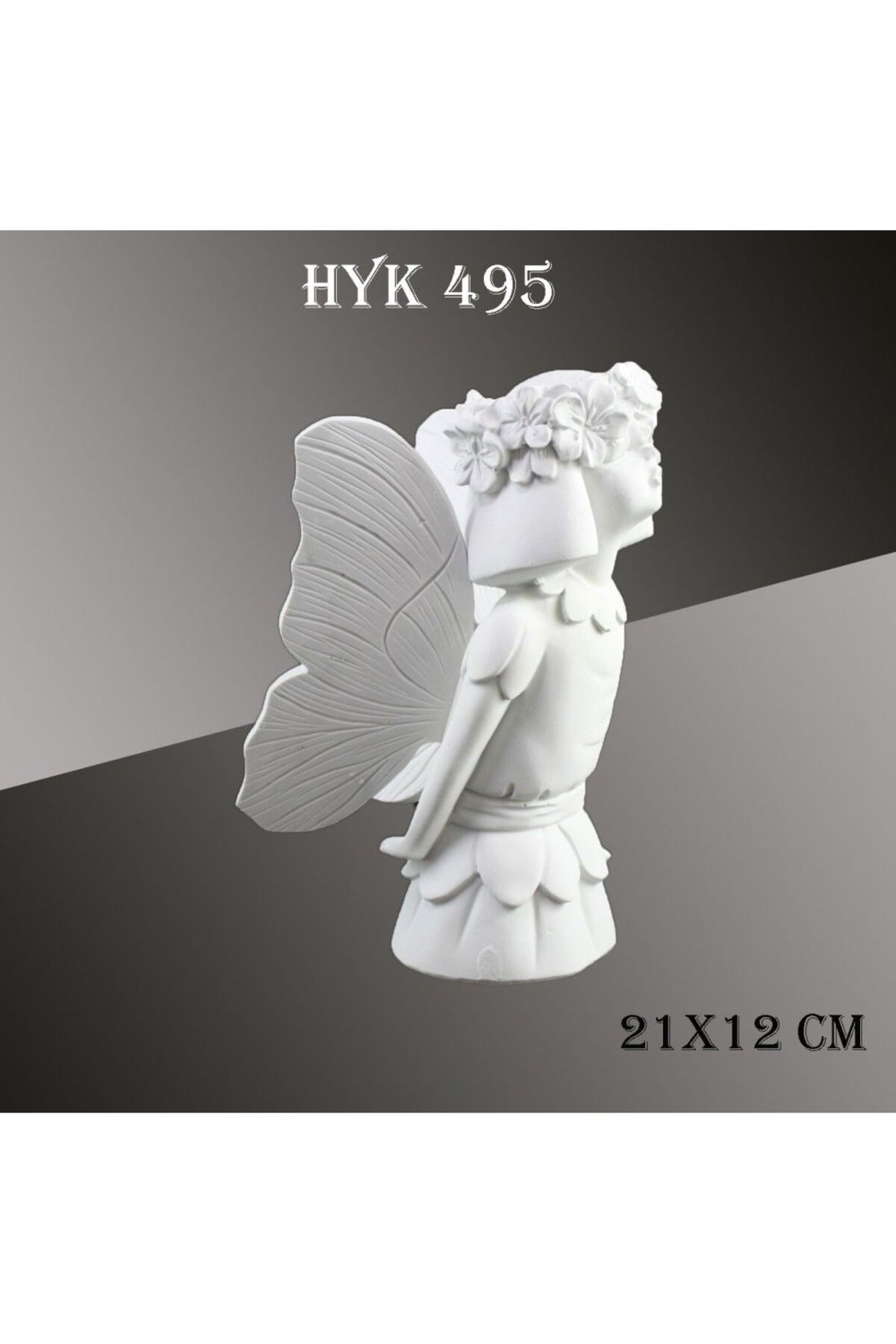 Hobi&Polyester Atölyesi HYK495 - KÜÇÜK MELEK KIZ BİBLO 21X12 CM