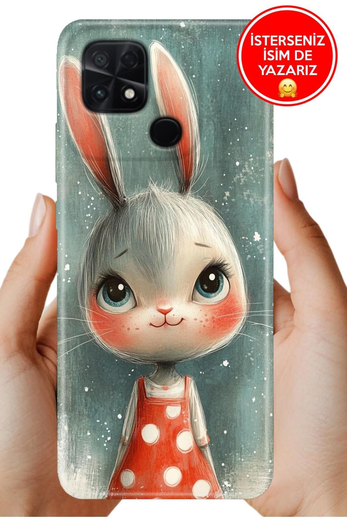 POCO C40 / Xiaomi Poco-C40 Kılıf Kamera Koruma Tam Rubber Esnek Silikon Miss Rabbit