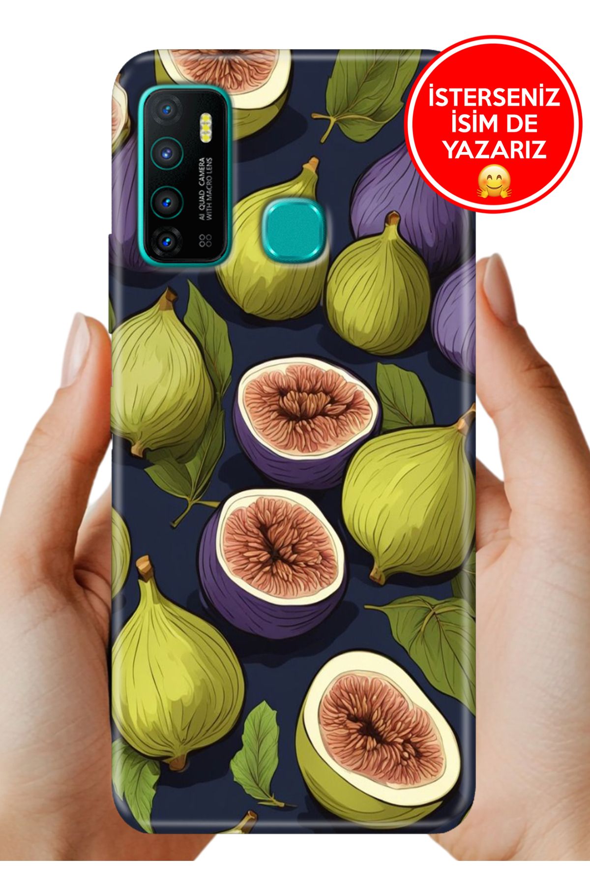 Cekuonline İnfinix Hot 9 Kılıf Hot 9 TPU Resimli Elastik Silikon İncir Bahçesi