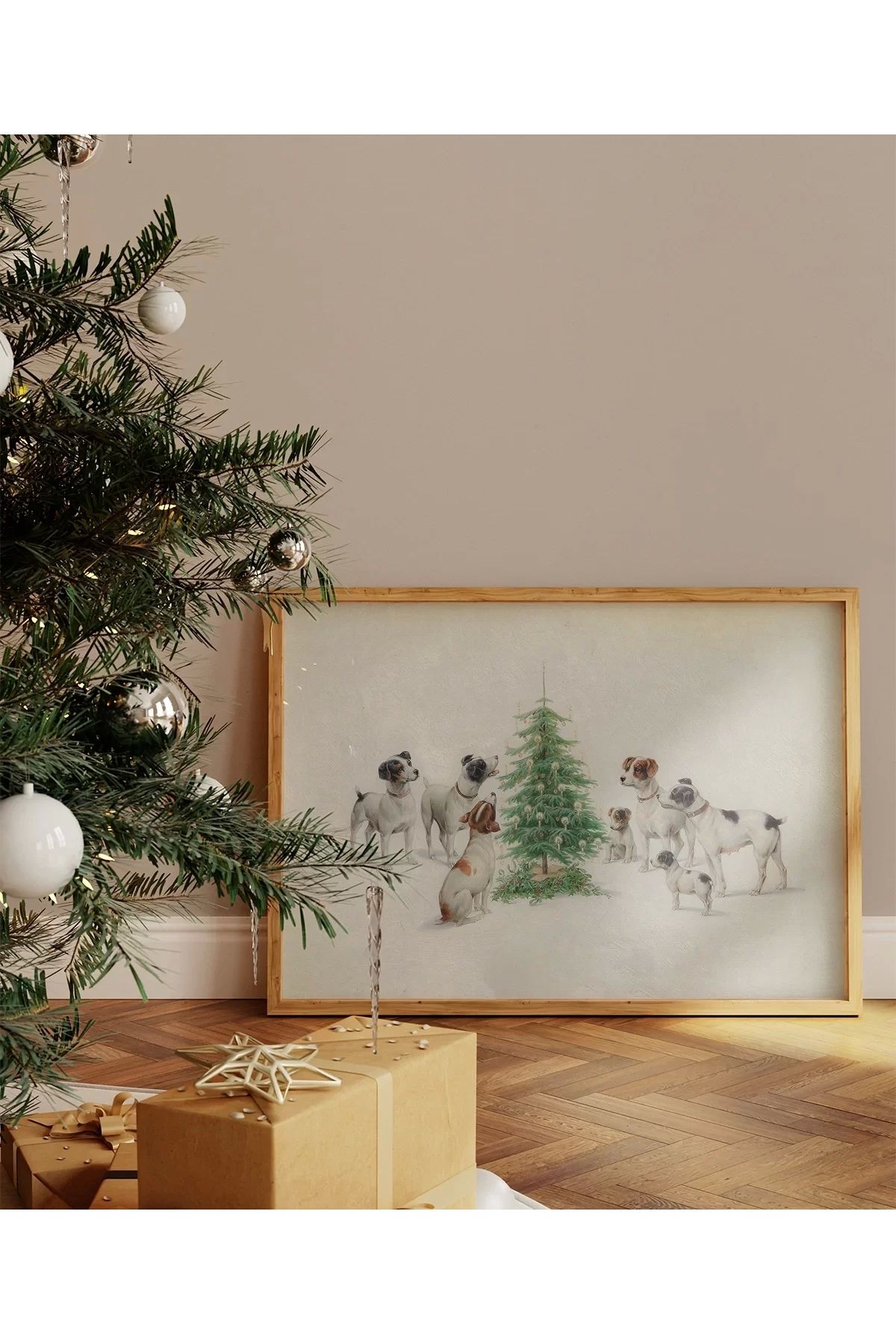 VOGLOO Çerçevesiz Poster Noel Ağacının Bekçileri