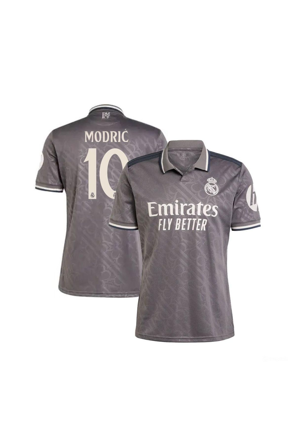 kombinezyum Real Madrid 2024/25 Sezonu #10 MODRİC Alternatif Forması GRİ
